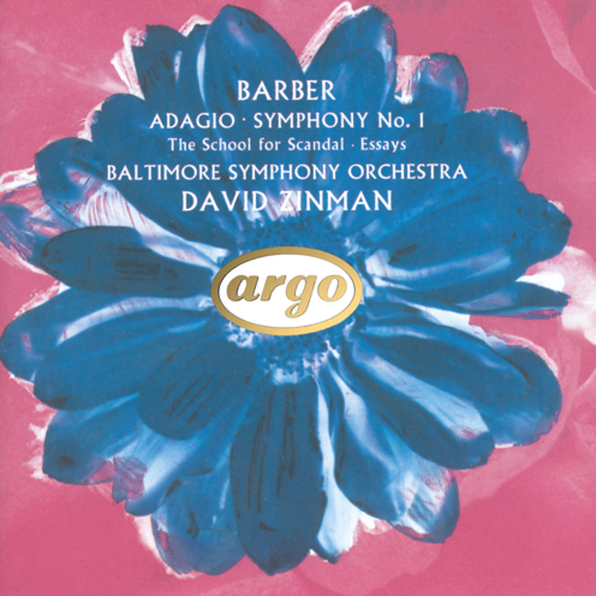 Постер альбома Barber: Adagio; Symphony No.1 etc.