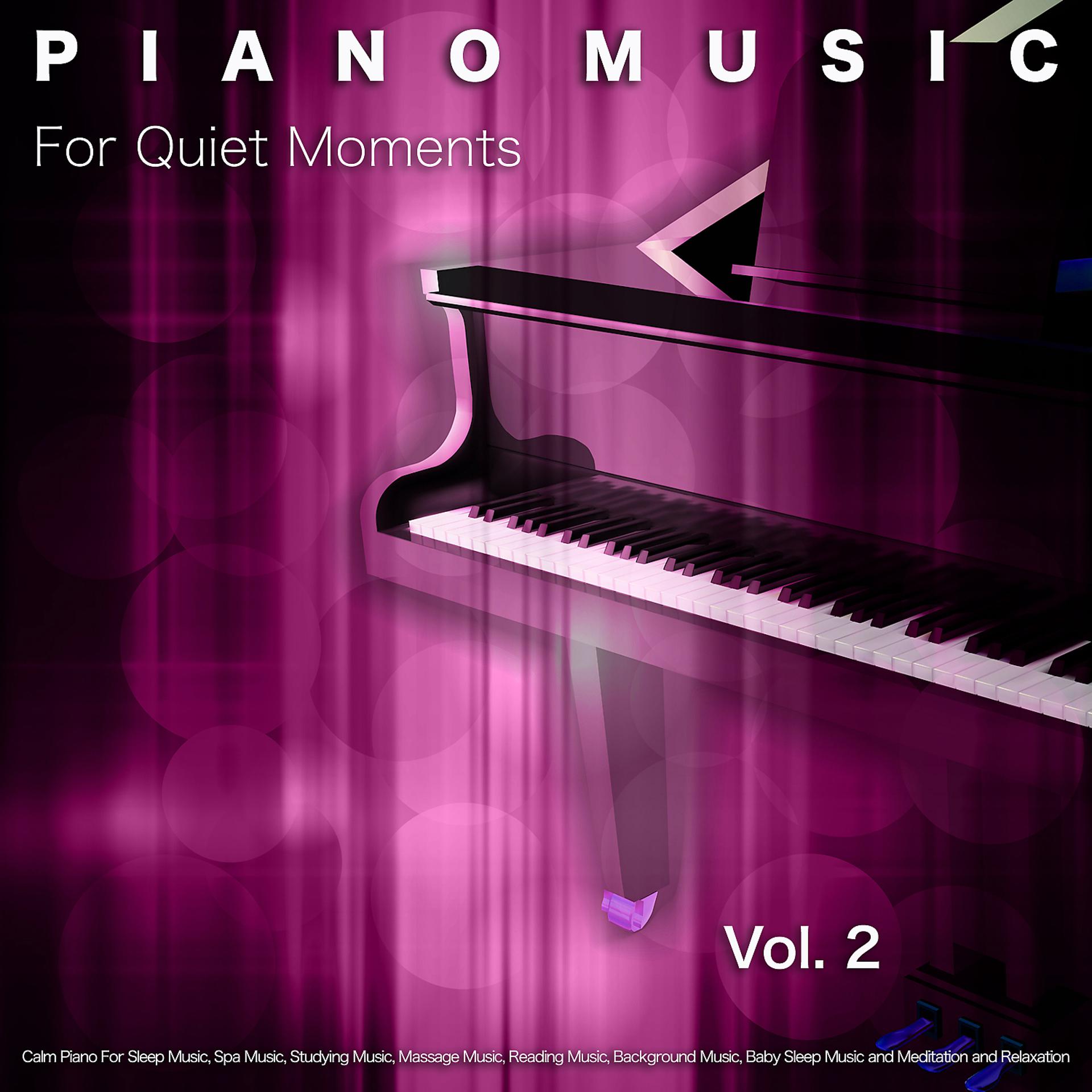 Постер альбома Piano Music For Quiet Moments: Calm Piano For Sleep Music, Spa Music, Studying Music, Massage Music, Reading Music, Background Music, Baby Sleep Music and Meditation and Relaxation, Vol. 2