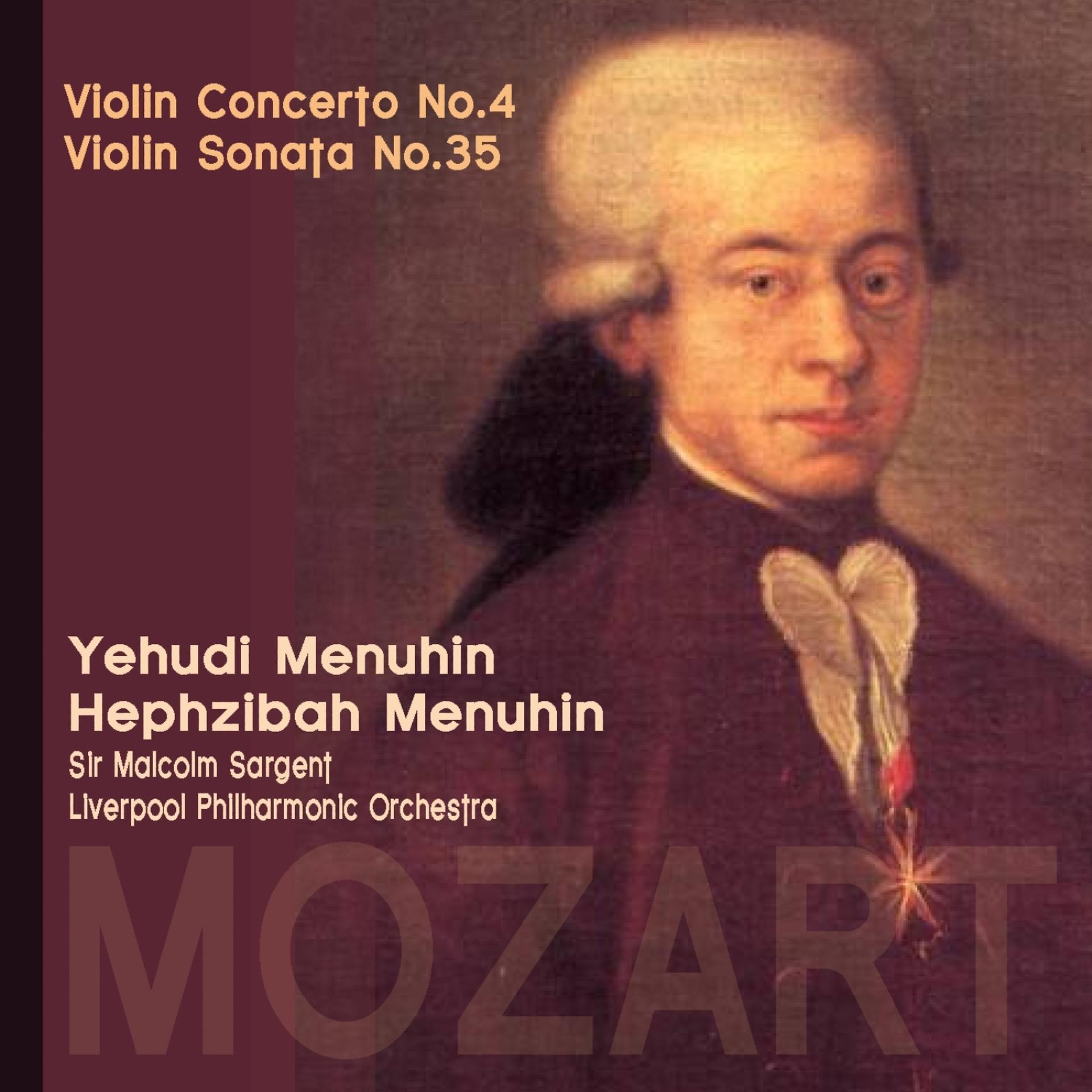 Постер альбома Mozart: Violin Concerto No. 4; Violin Sonata No. 35
