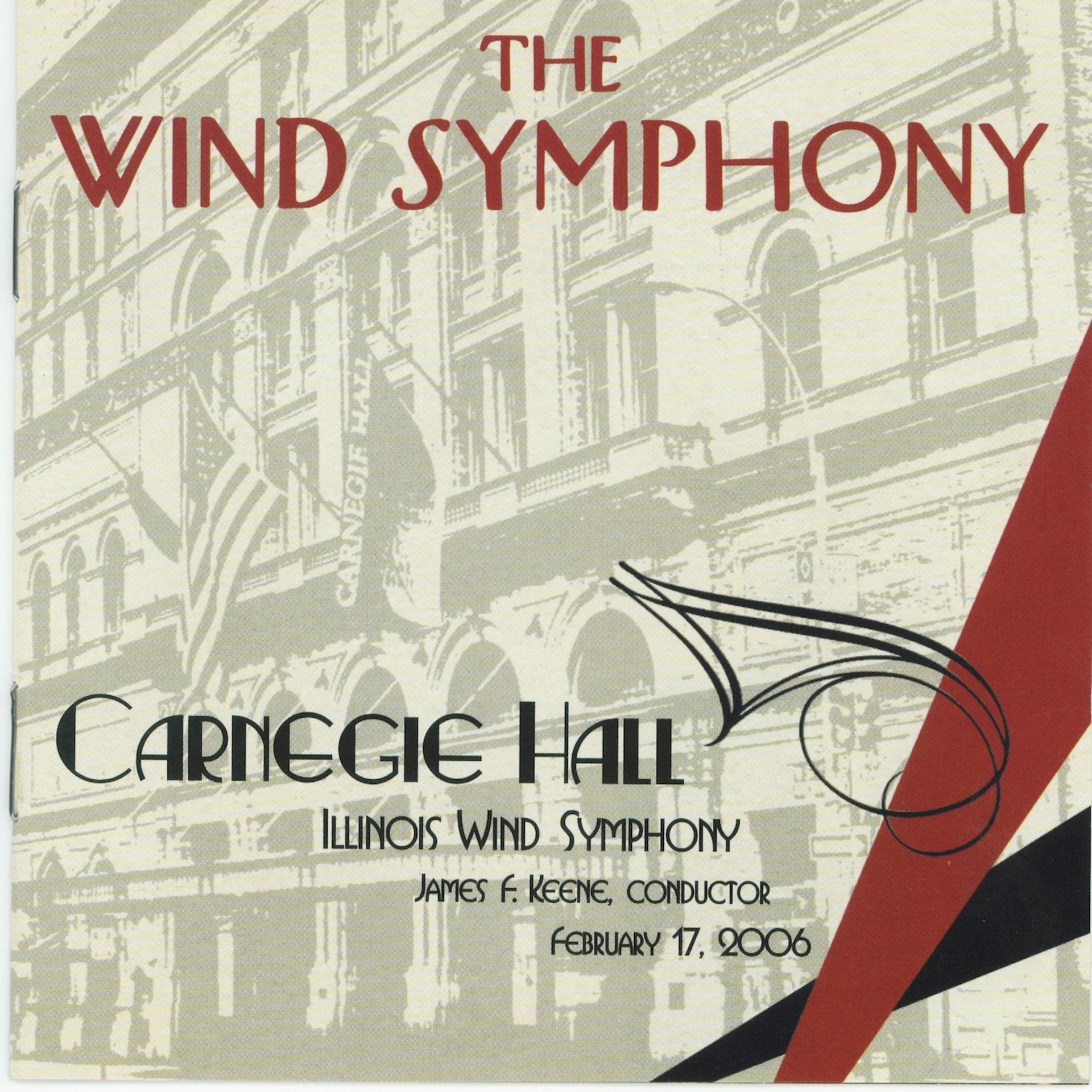 Постер альбома The Wind Symphony - Carnegie Hall, Vol. 1