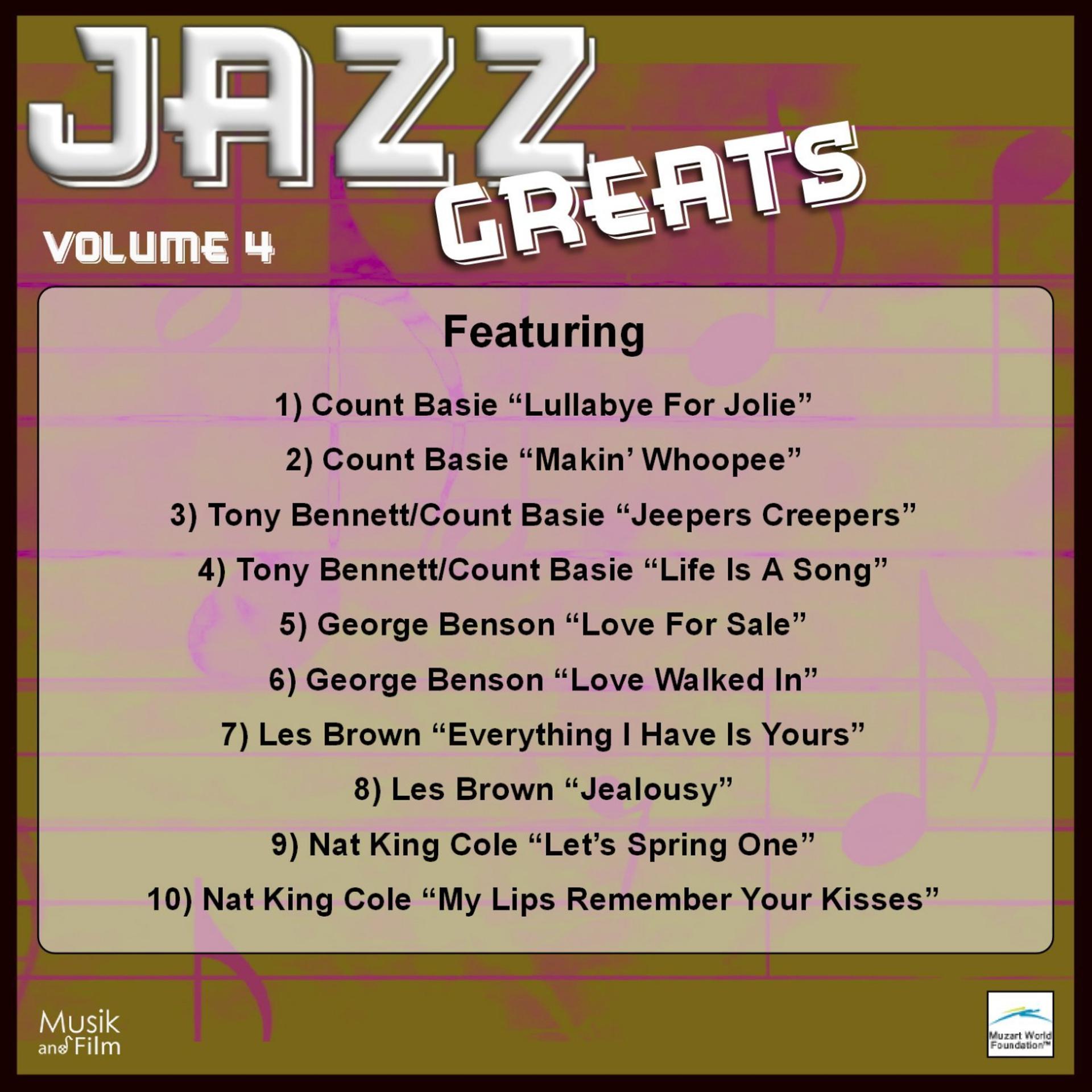 Постер альбома Jazz Greats, Vol. 4