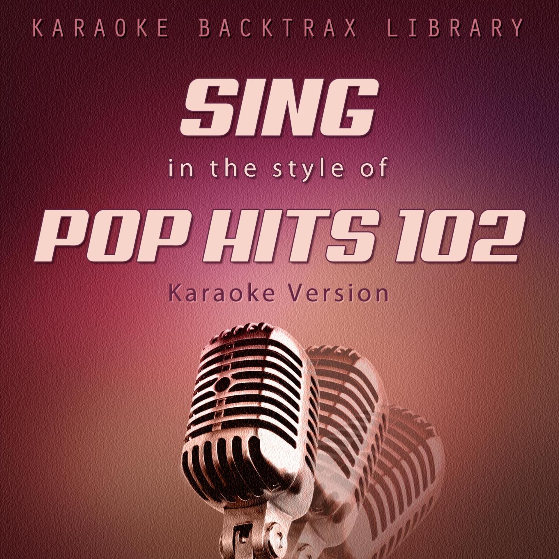 Постер альбома Sing in the Style of Pop Hits 102 (Karaoke Version)