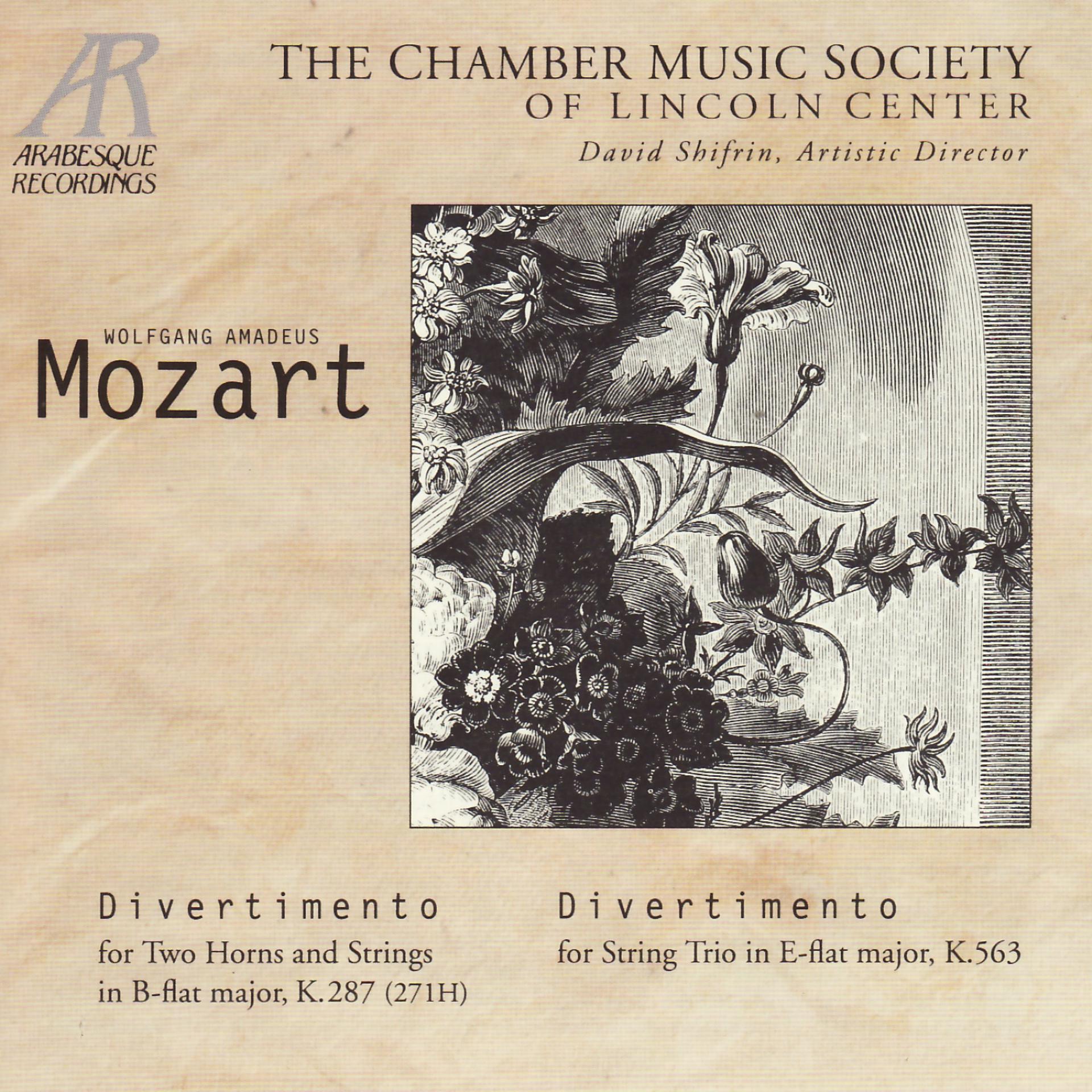Постер альбома Mozart: Divertimentos