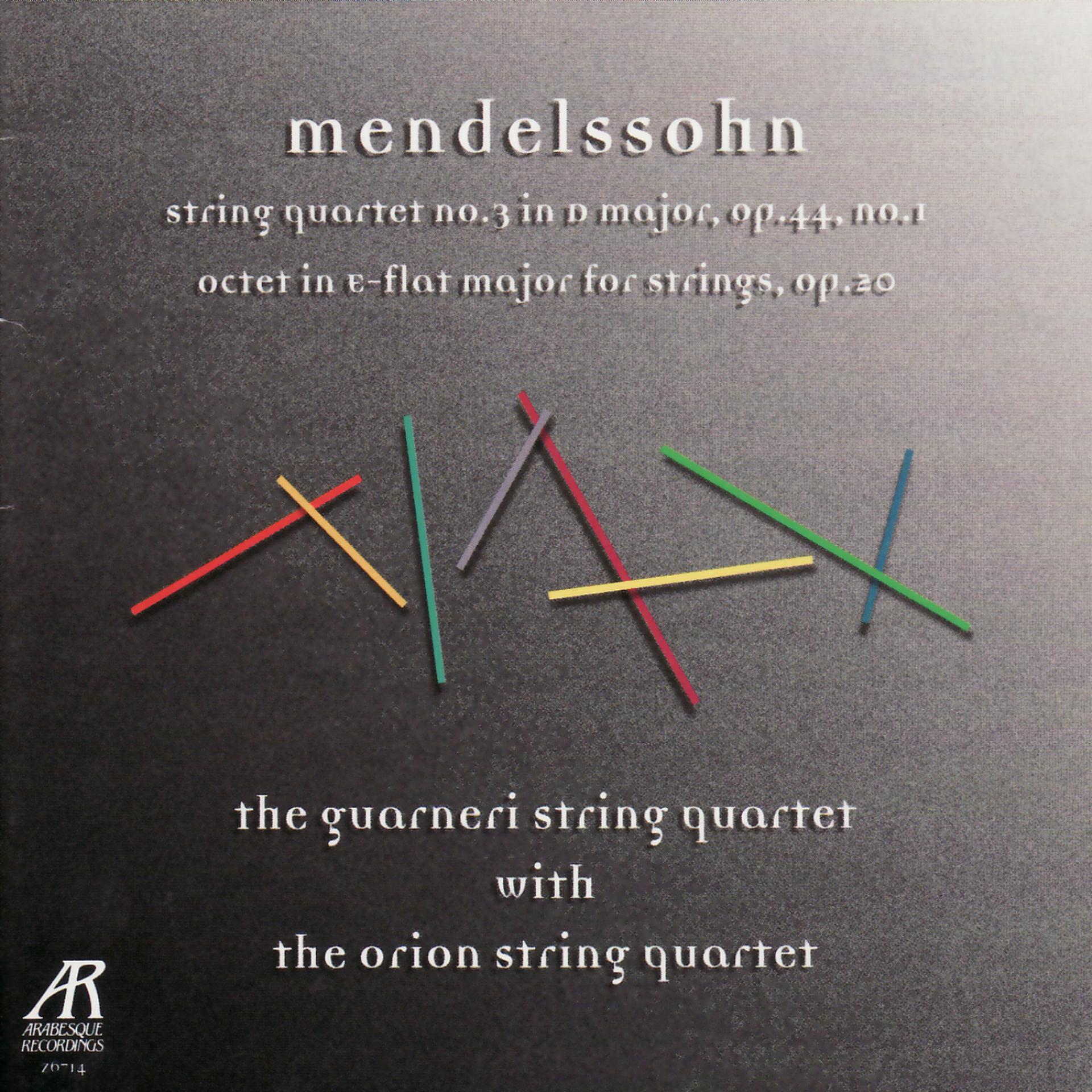 Постер альбома Mendelssohn: String Quartet No. 3 in D Major, Octet in E-Flat Major for Strings
