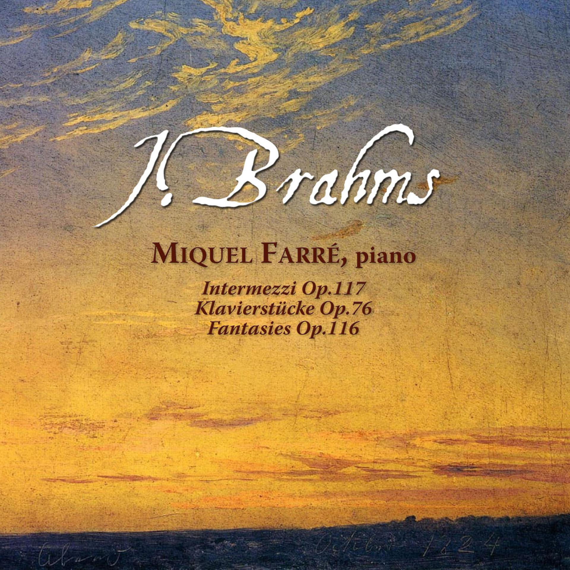 Постер альбома J. Brahms: Intermezzi, Op. 117 & Klavierstücke, Op. 76 & Fantasie, Op. 116
