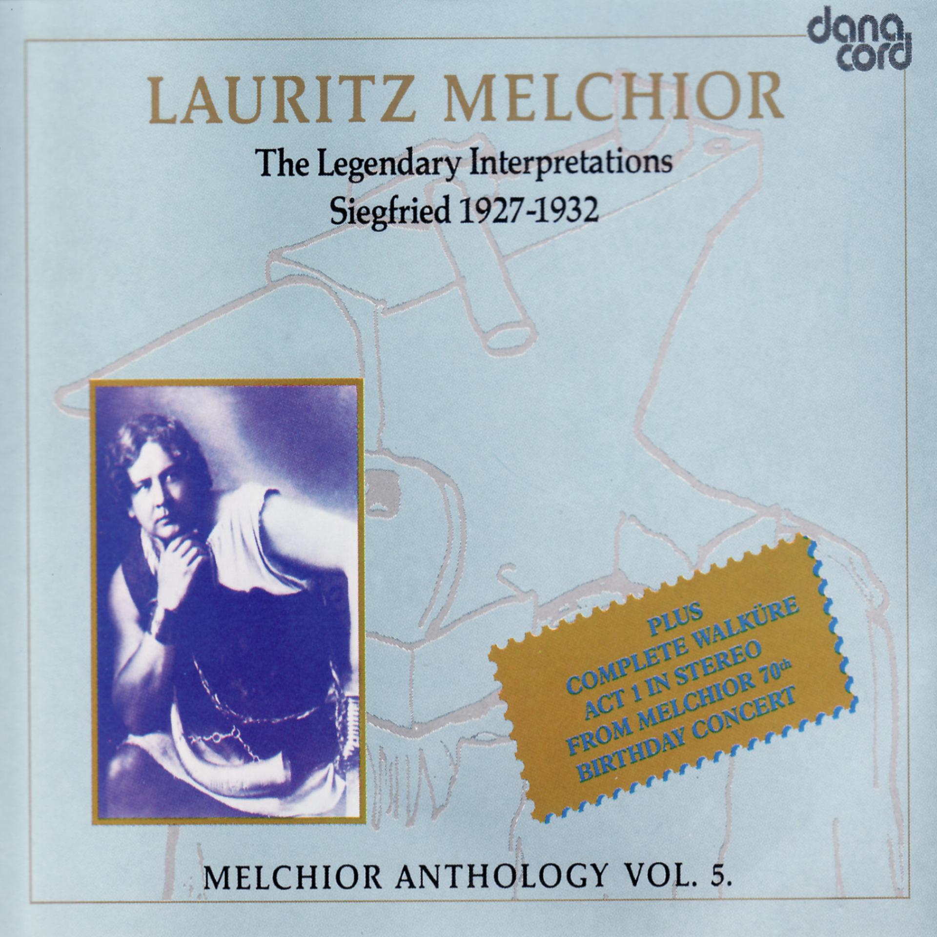 Постер альбома Lauritz Melchior Anthology Vol. 5