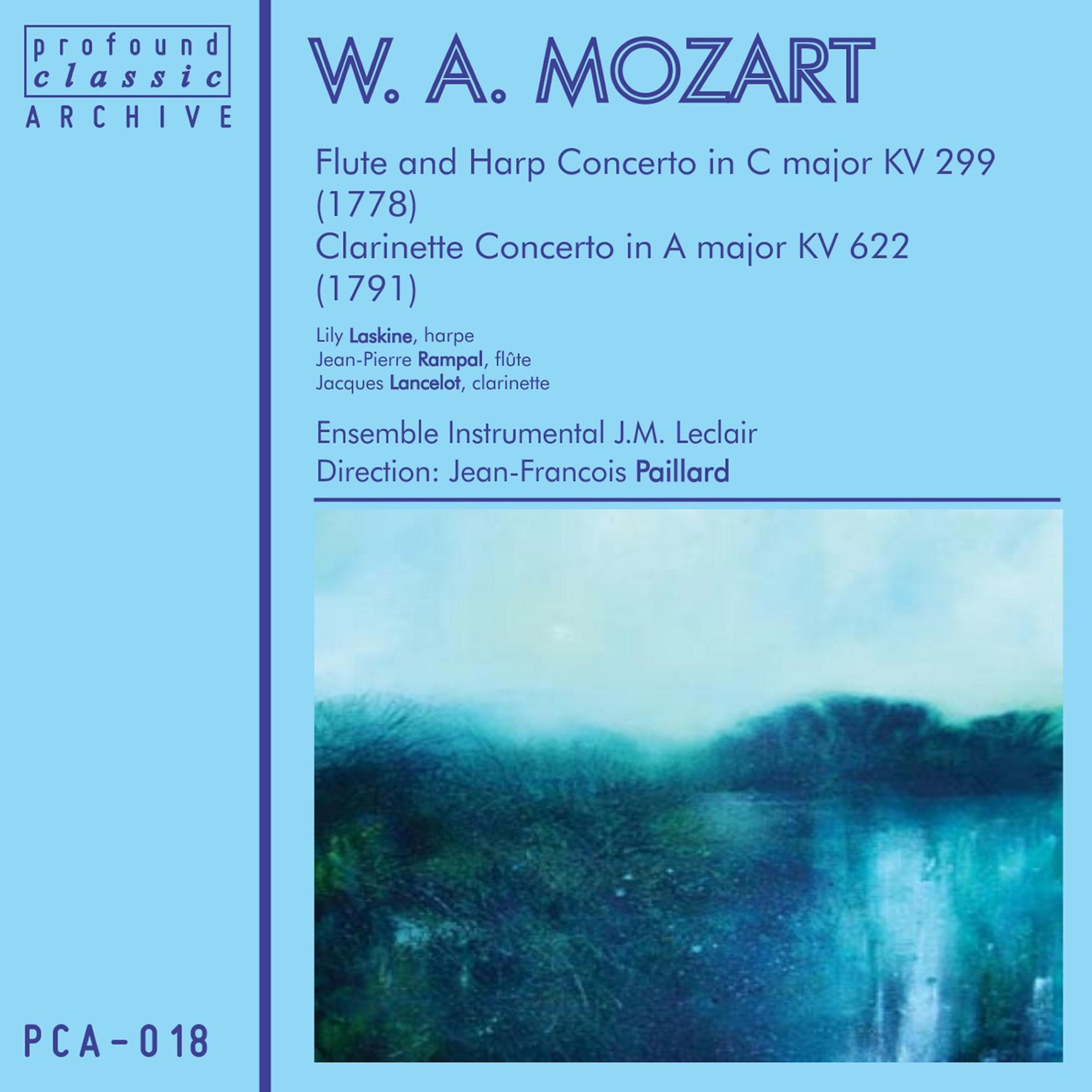 Постер альбома Mozart: Clarinet, Flute & Harp Concertos