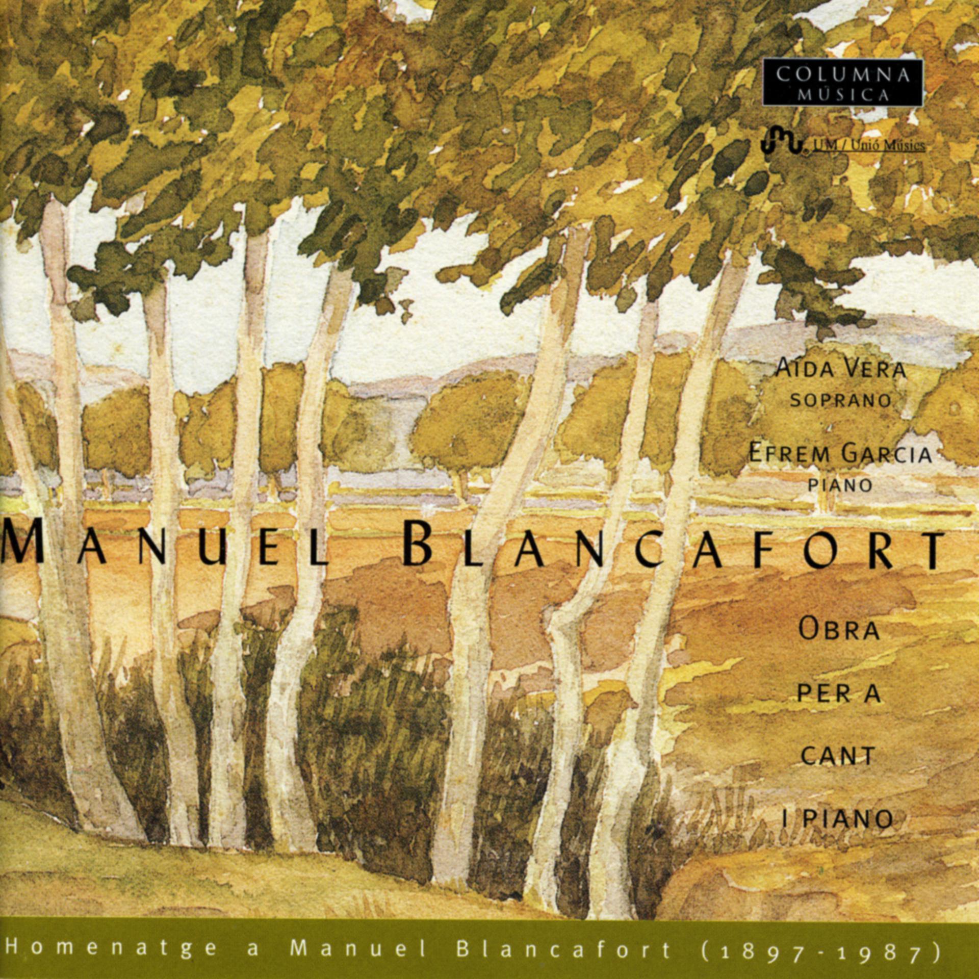 Постер альбома Manuel Blancafort: Obra per Cant i Piano