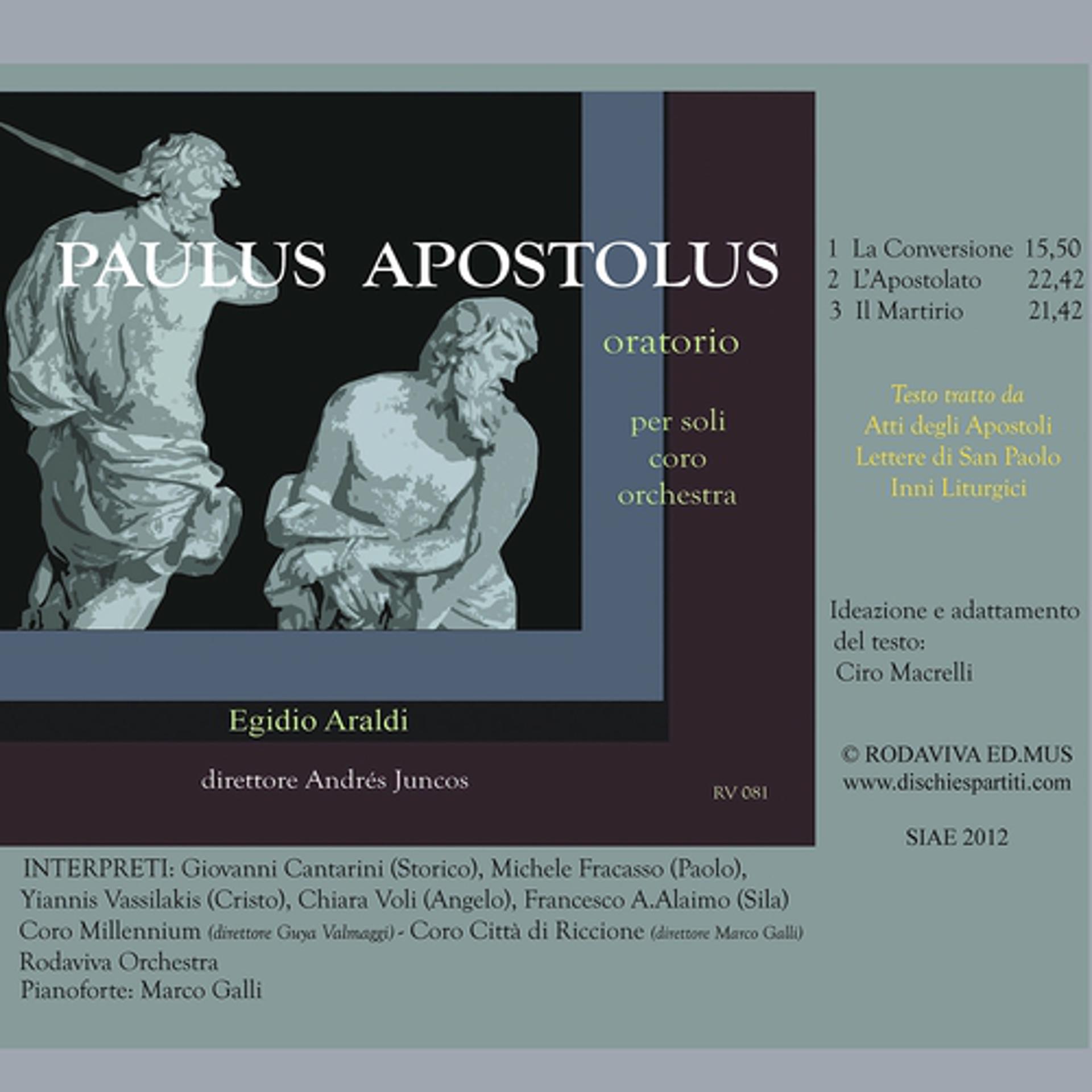 Постер альбома Araldi Egidio: Paulus Apostolus