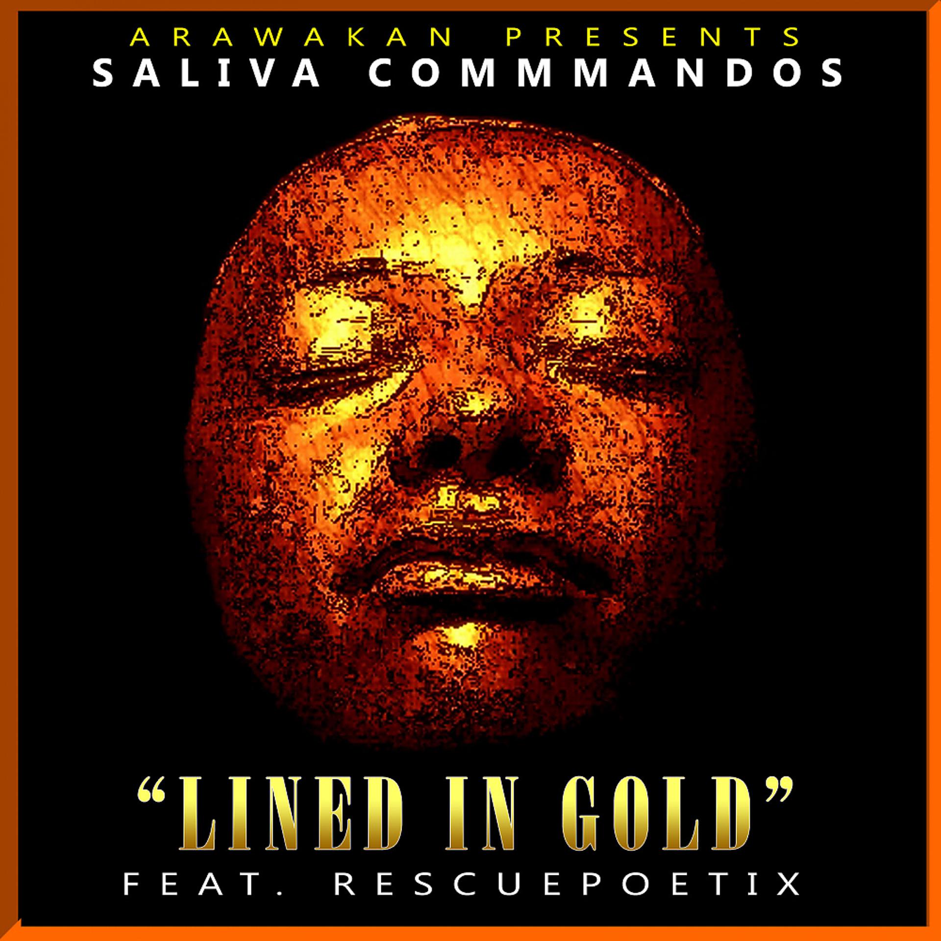 Постер к треку The Saliva Commandos, Rescue Poetix - Lined in Gold