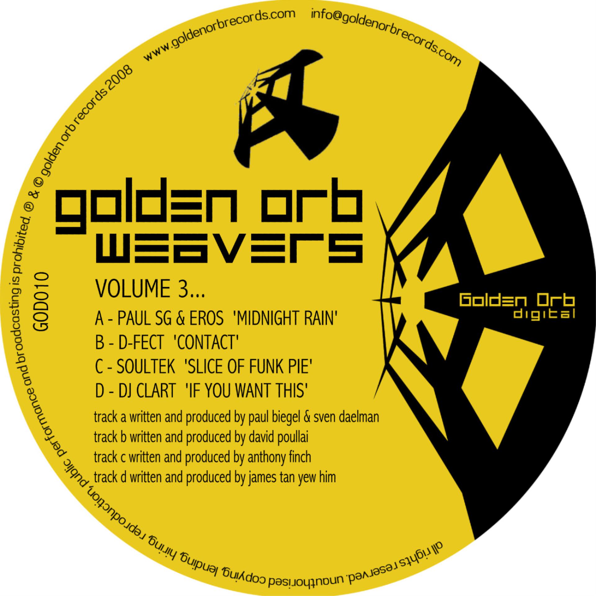 Постер альбома Gold Orb Weavers Vol. 3