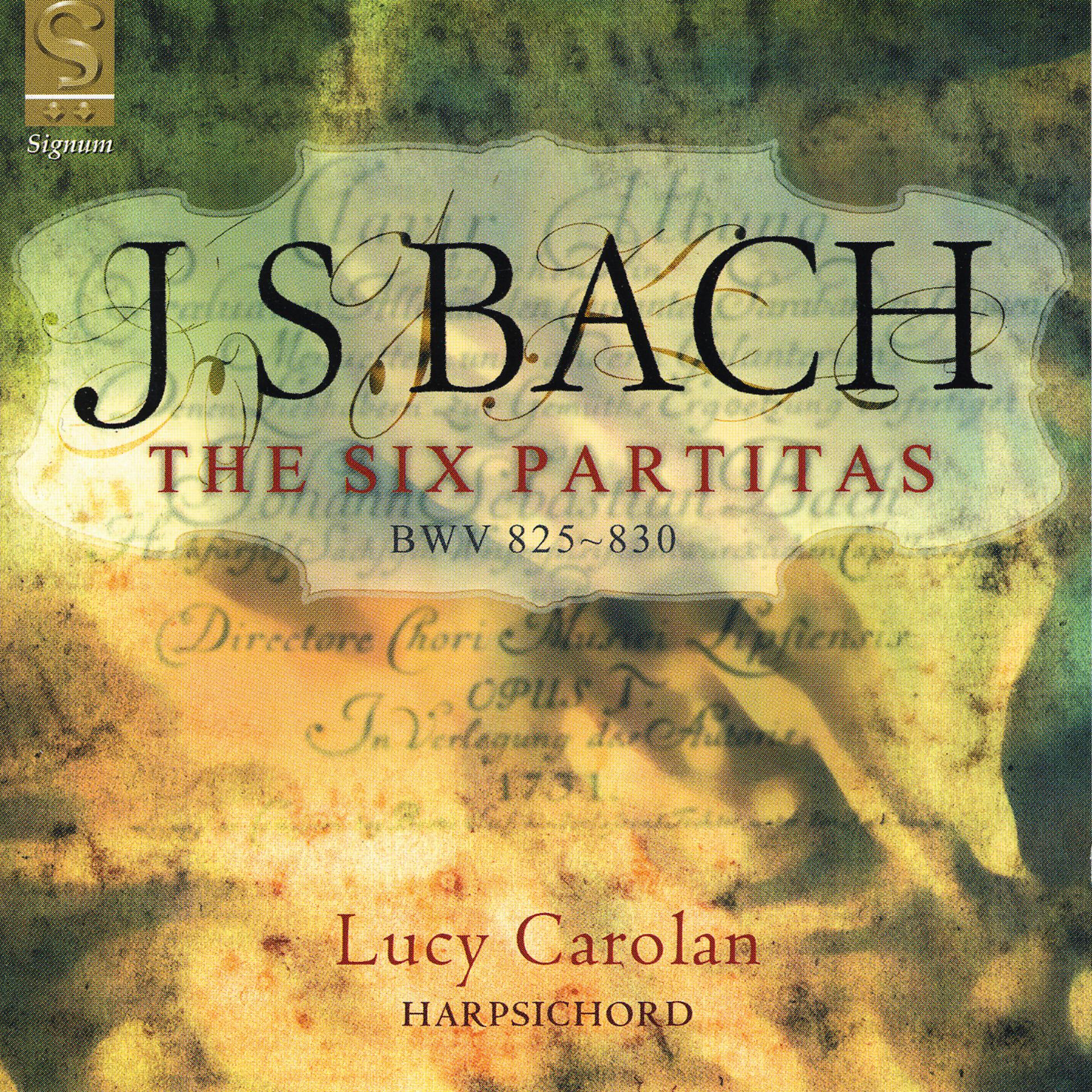 Постер альбома J. S. Bach: The Six Partitas BWV 825-830