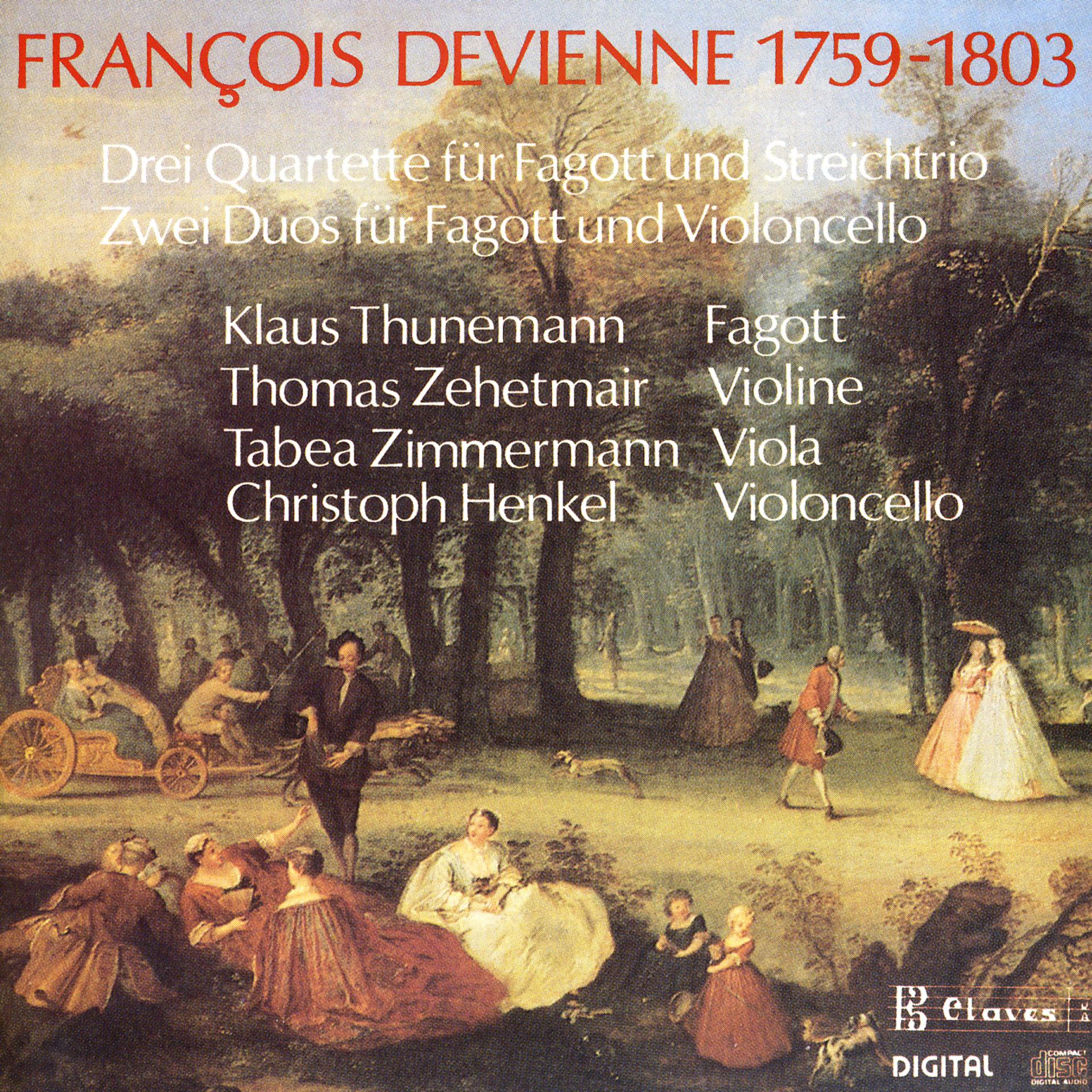 Постер альбома Devienne: Chamber Music for Bassoon & Strings