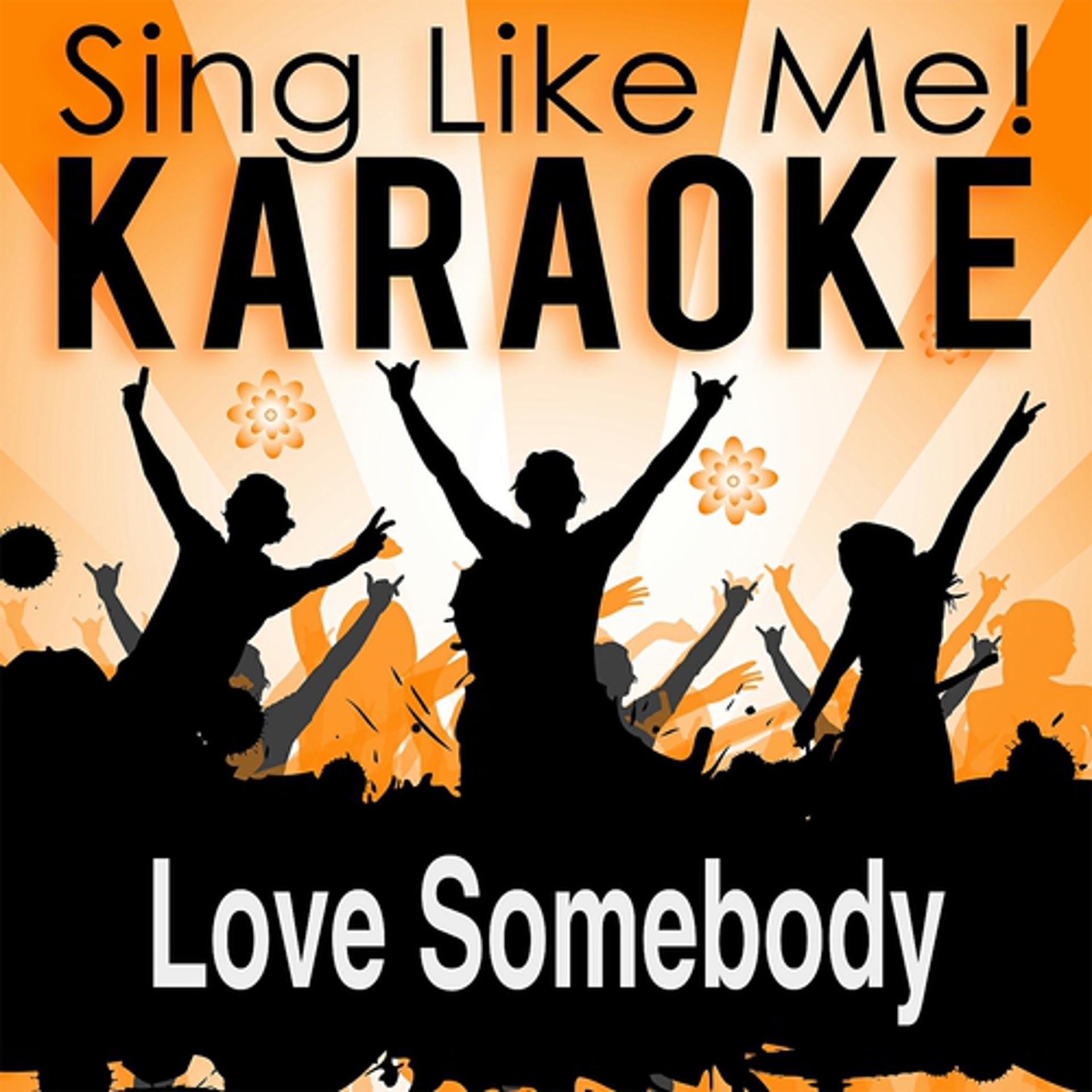 Постер альбома Love Somebody (Karaoke Version)