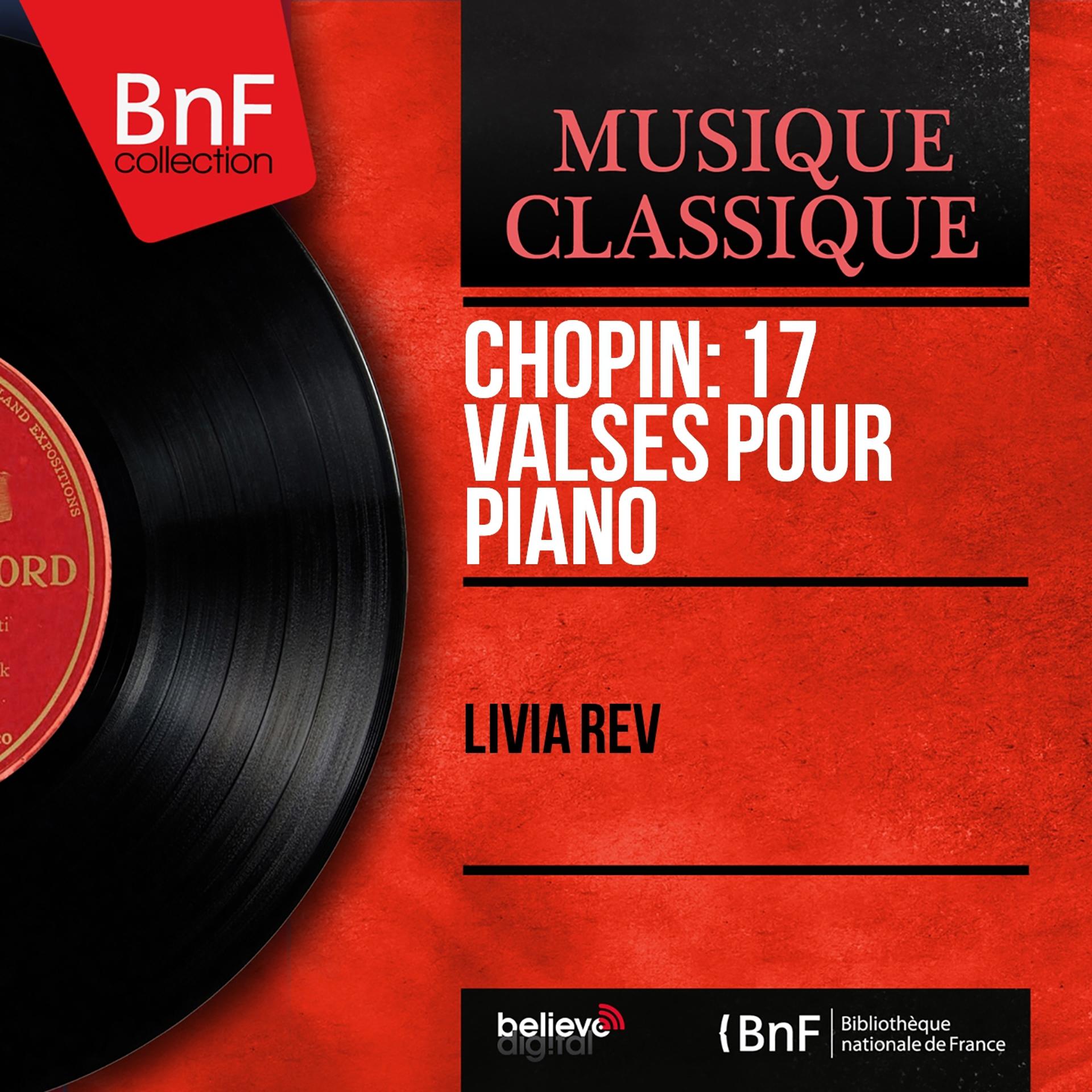 Постер альбома Chopin: 17 valses pour piano (Mono Version)