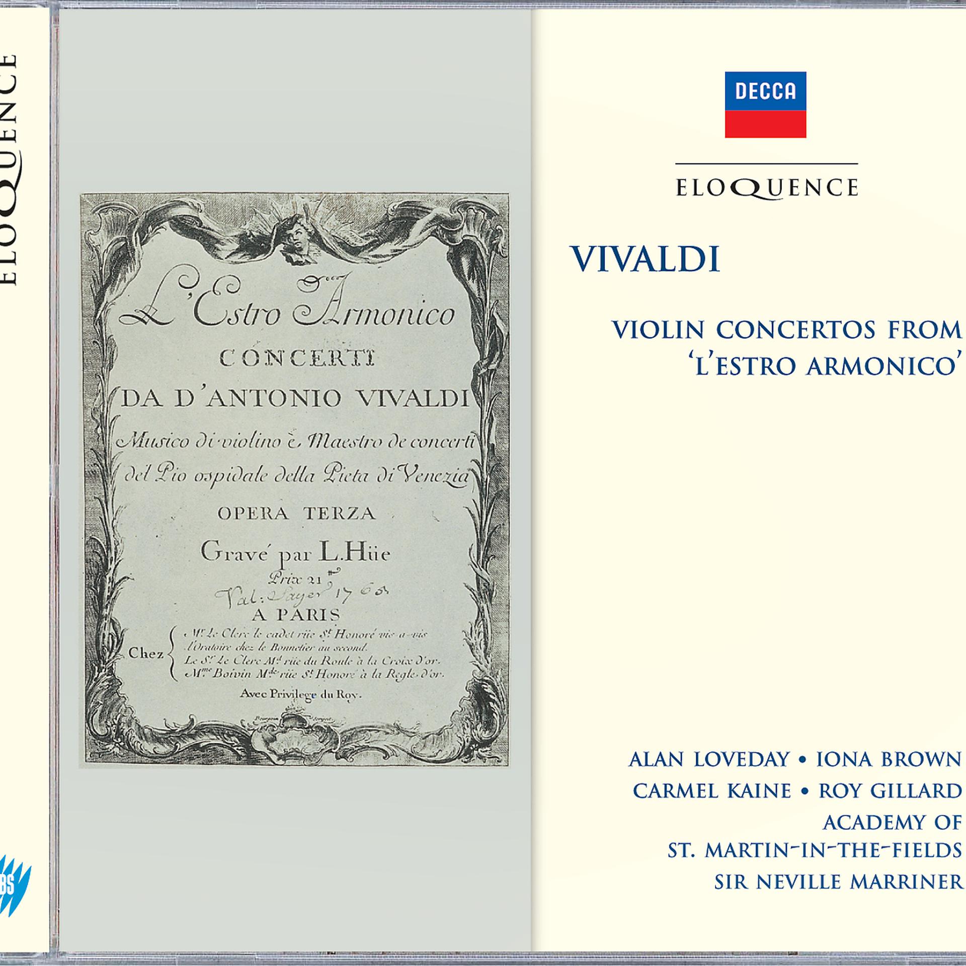 Постер альбома Vivaldi: Violin Concertos from "L'Estro Armonico"