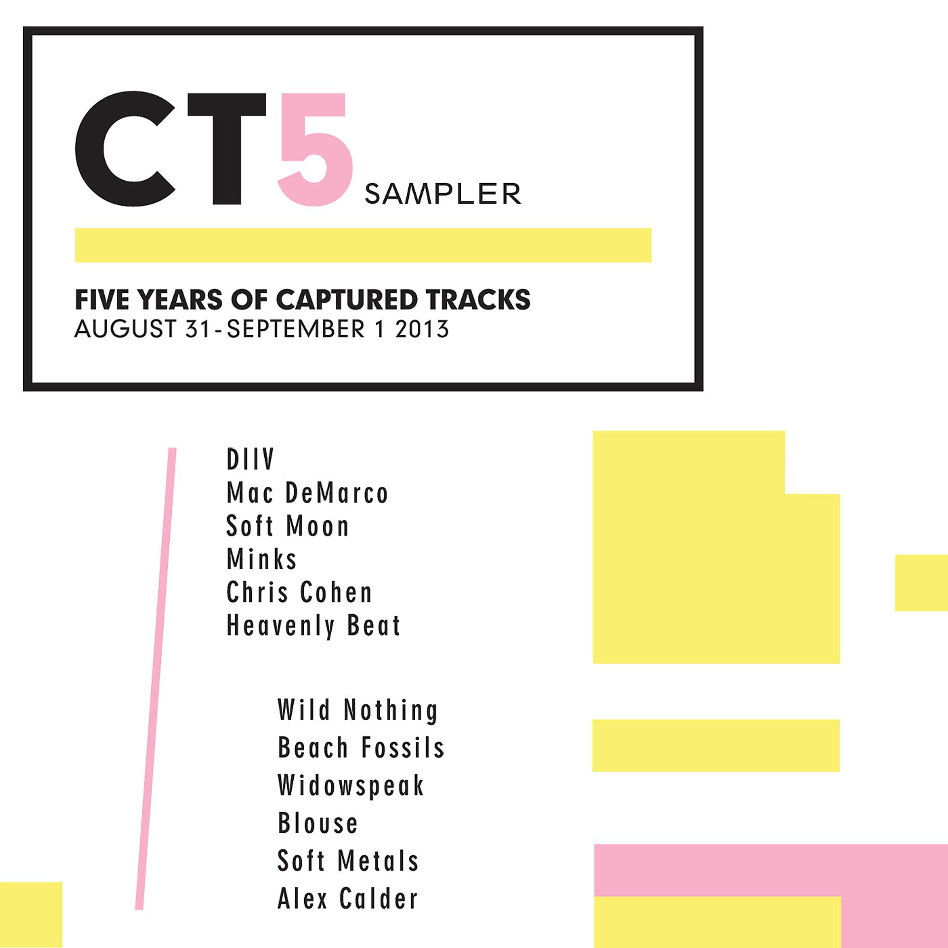 Постер альбома CT5 Sampler:  Five Years of Captured Tracks