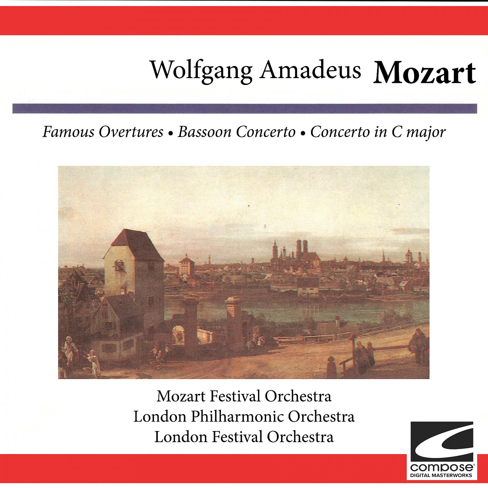 Постер альбома Wolfgang Amadeus Mozart - Famous Overtures -Bassoon Concerto - Concerto in C major