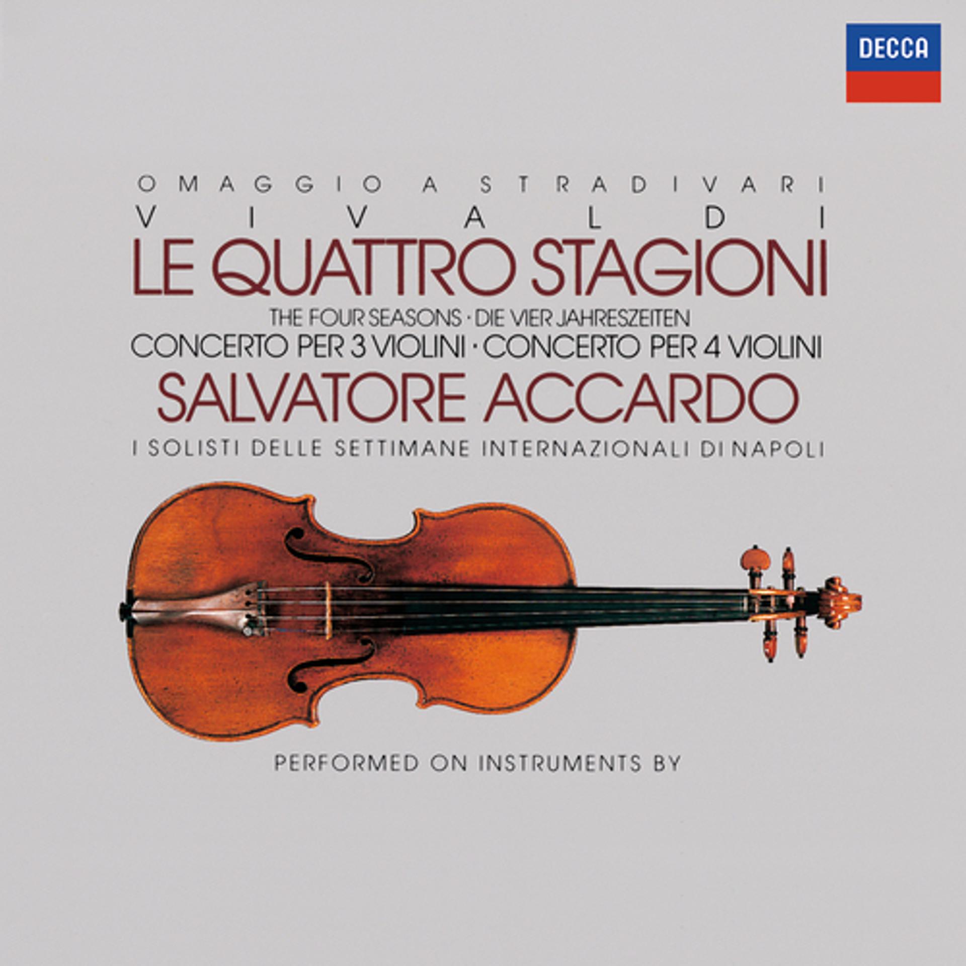 Постер к треку Salvatore Accardo, Ida Levin, Margaret Batjer, I Solisti Di Napoli - Vivaldi: Concerto For 3 Violins, Strings And Continuo In F, RV 551 - 2. Andante