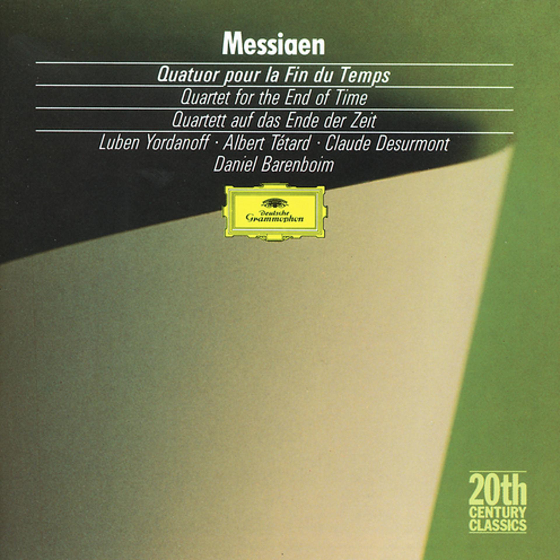 Постер альбома Messiaen: Quatuor pour la fin du temps