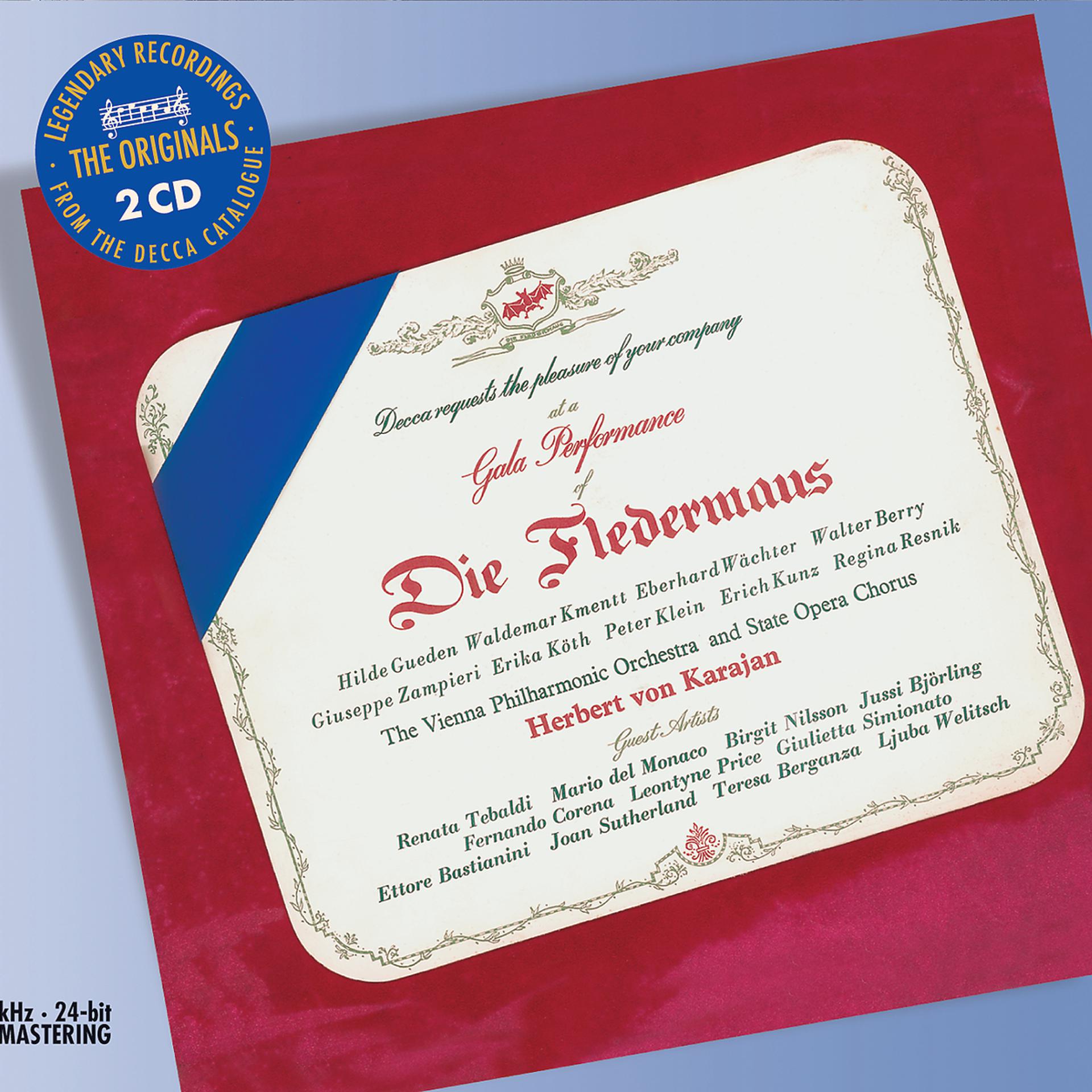 Постер альбома Strauss, J: Die Fledermaus