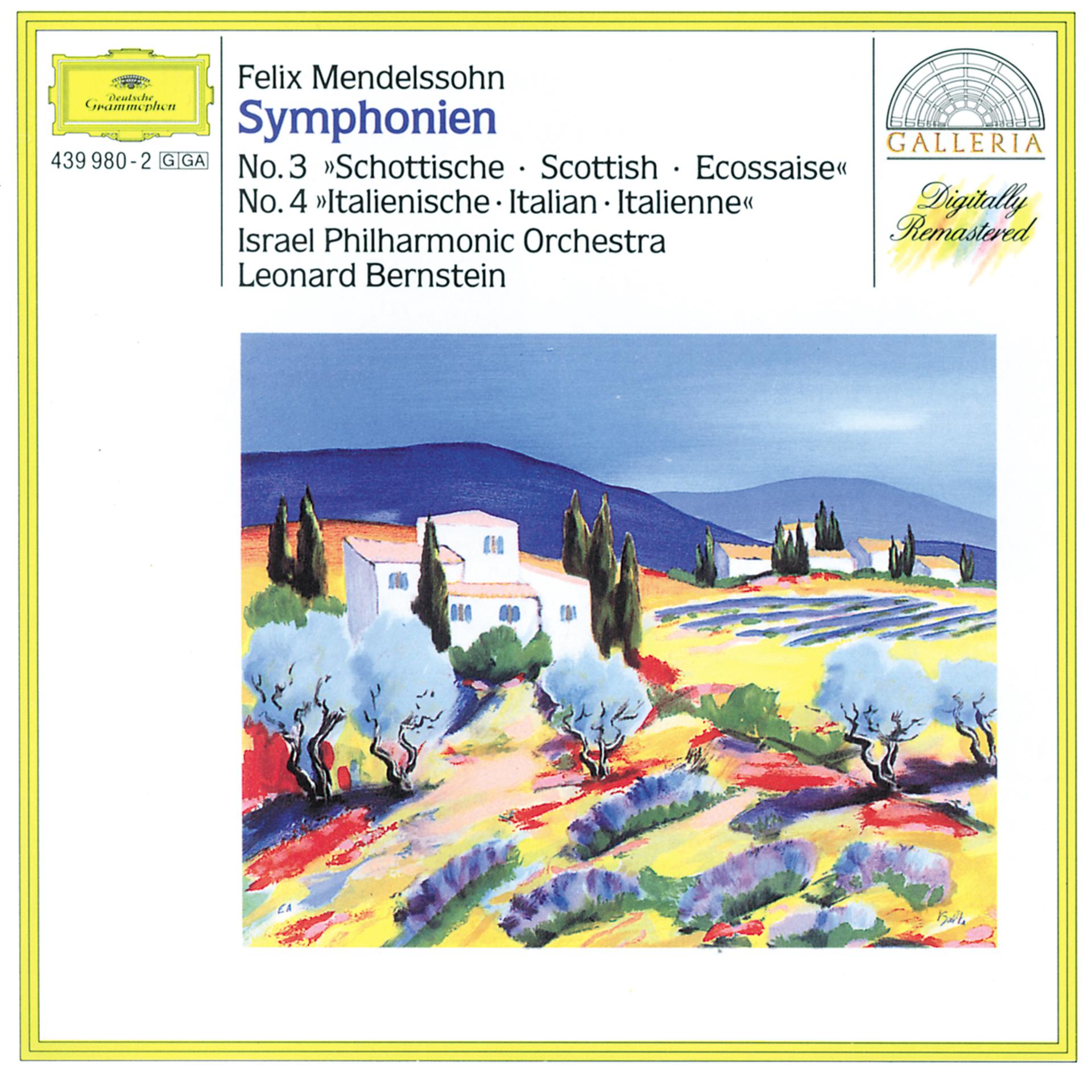 Постер альбома Mendelssohn: Symphonies Nos.3 "Scottish" & 4 "Italian"