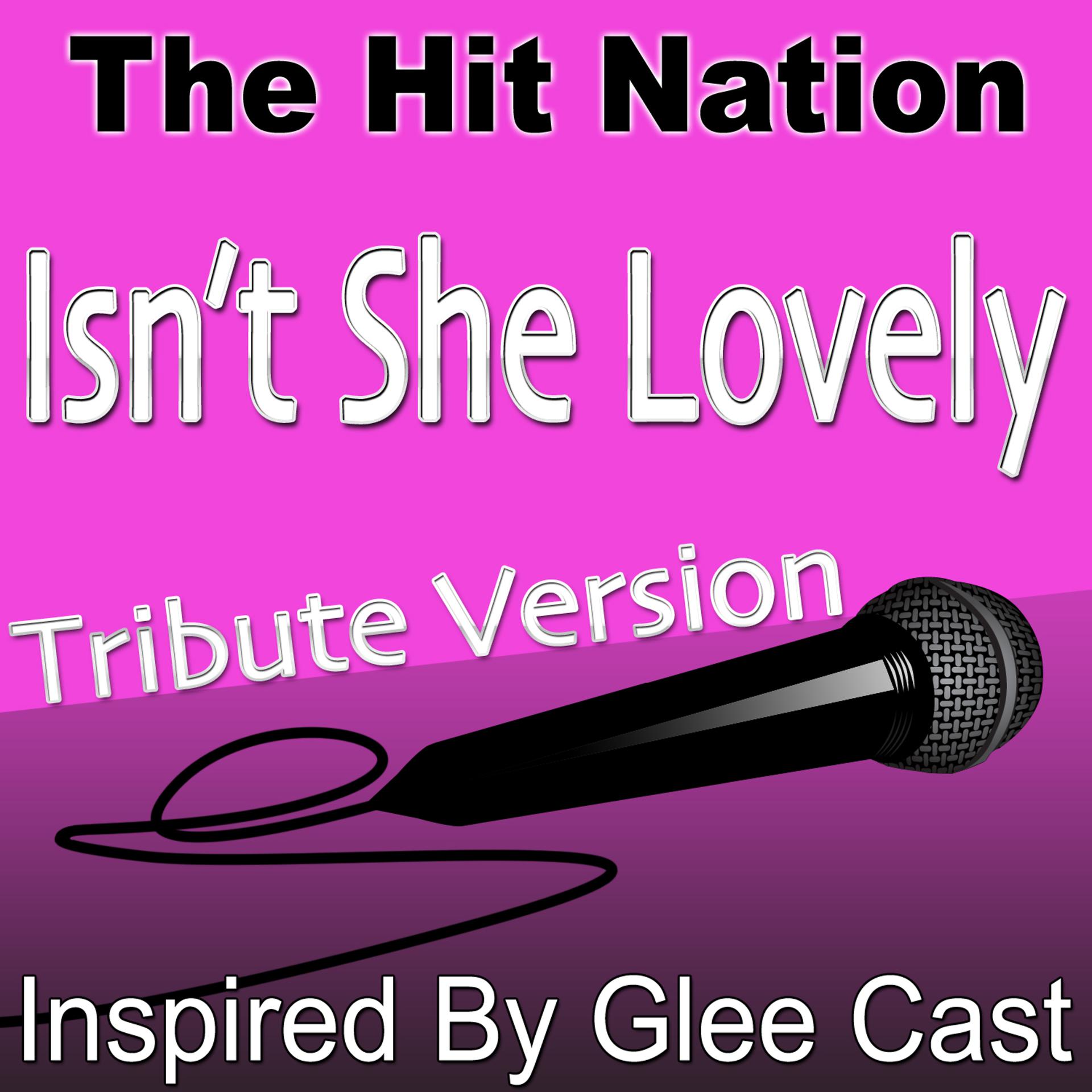 Постер альбома Isn't She Lovely? - Glee Cast Tribute Version