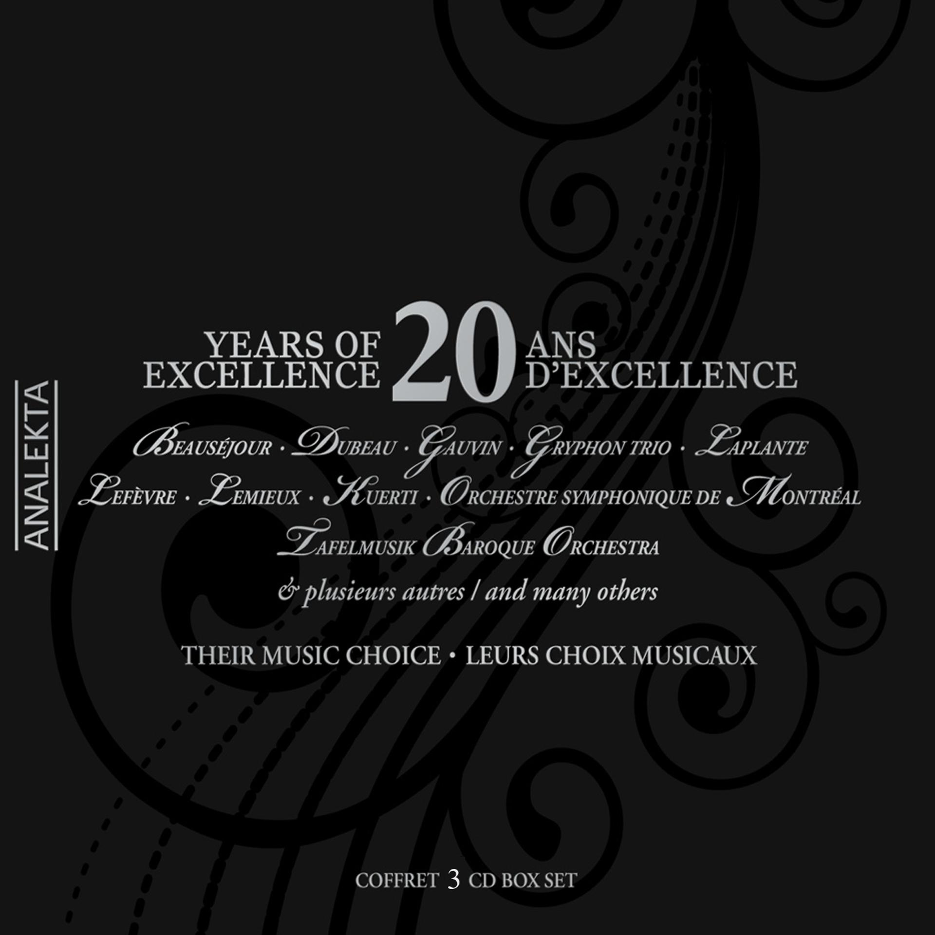 Постер альбома 20 Ans d'Excellence