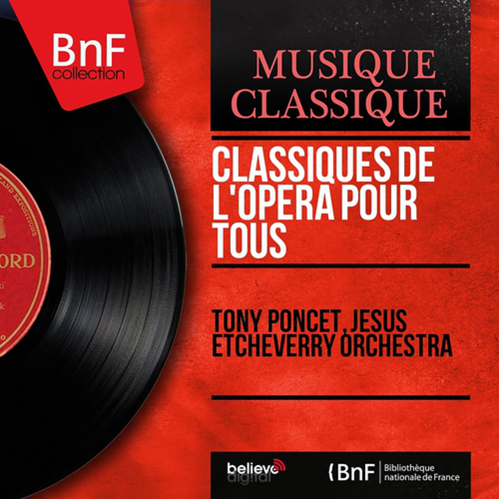 Постер альбома Classiques de l'opéra pour tous (Mono Version)
