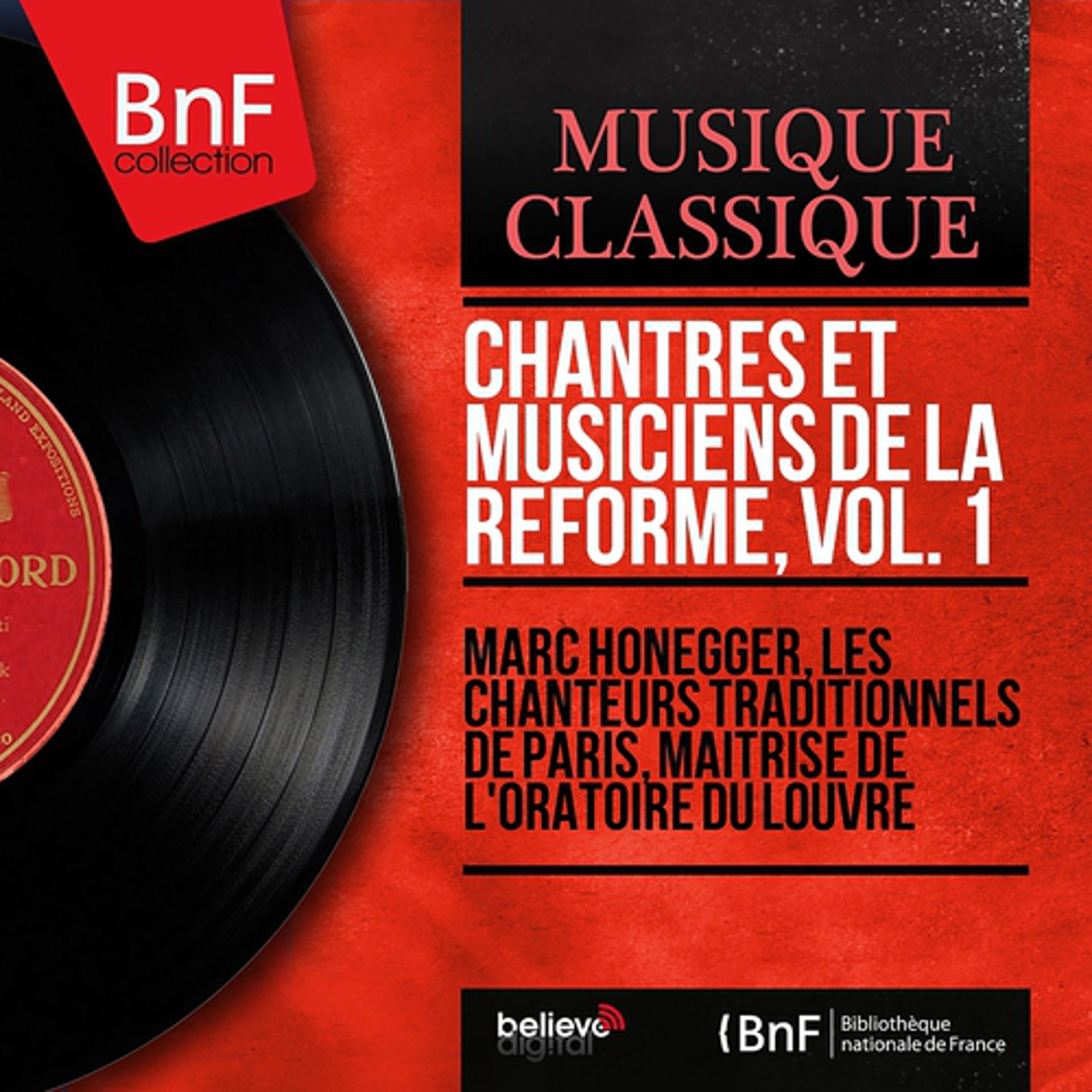 Постер альбома Chantres et musiciens de la Réforme, vol. 1 (Mono Version)
