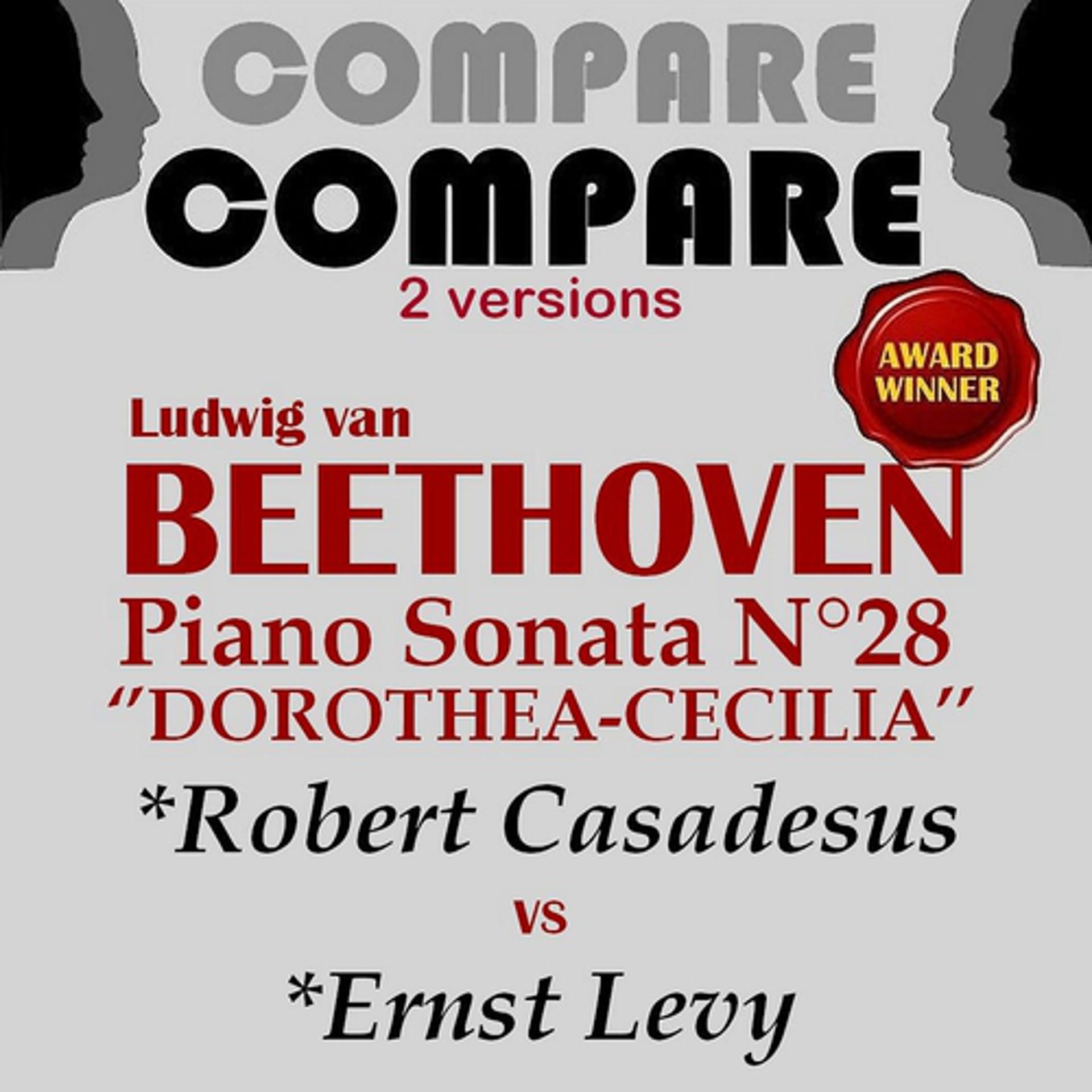 Постер альбома Beethoven: Piano Sonata No. 28 "Dorothea-Cecilia", Robert Casadesus vs. Ernst Levy (Compare 2 Versions)