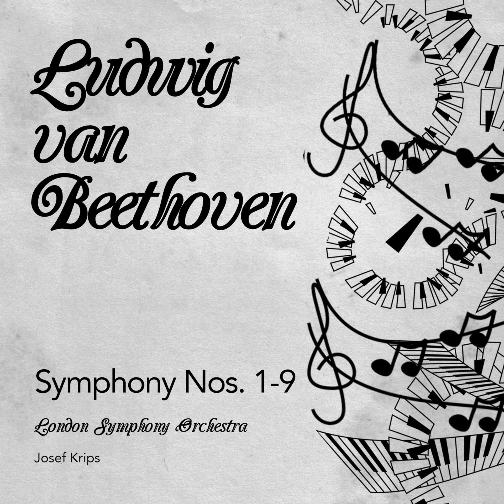 Постер альбома Ludwig Van Beethoven: Symphony Nos. 1-9 (Digitally Remastered)