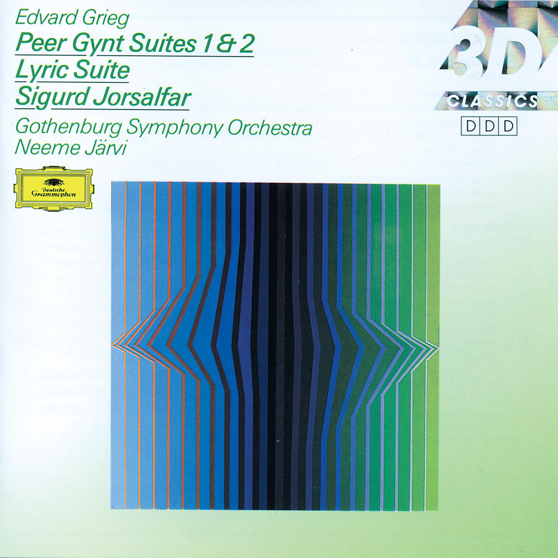 Постер альбома Grieg: Peer Gynt Suites Nos.1 & 2; Lyric Suite; Sigurd Jorsalfar