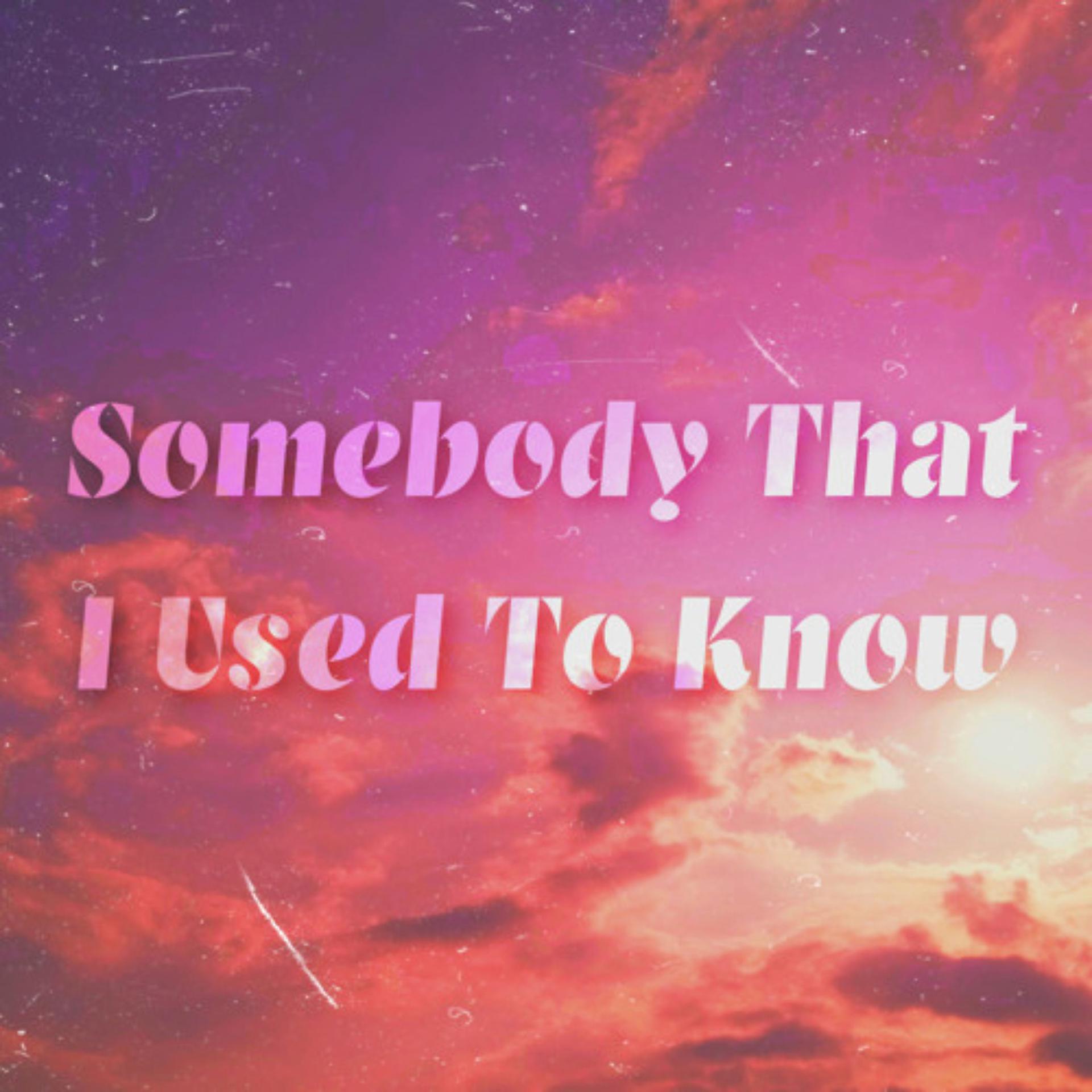 Постер альбома Somebody That I Used To Know