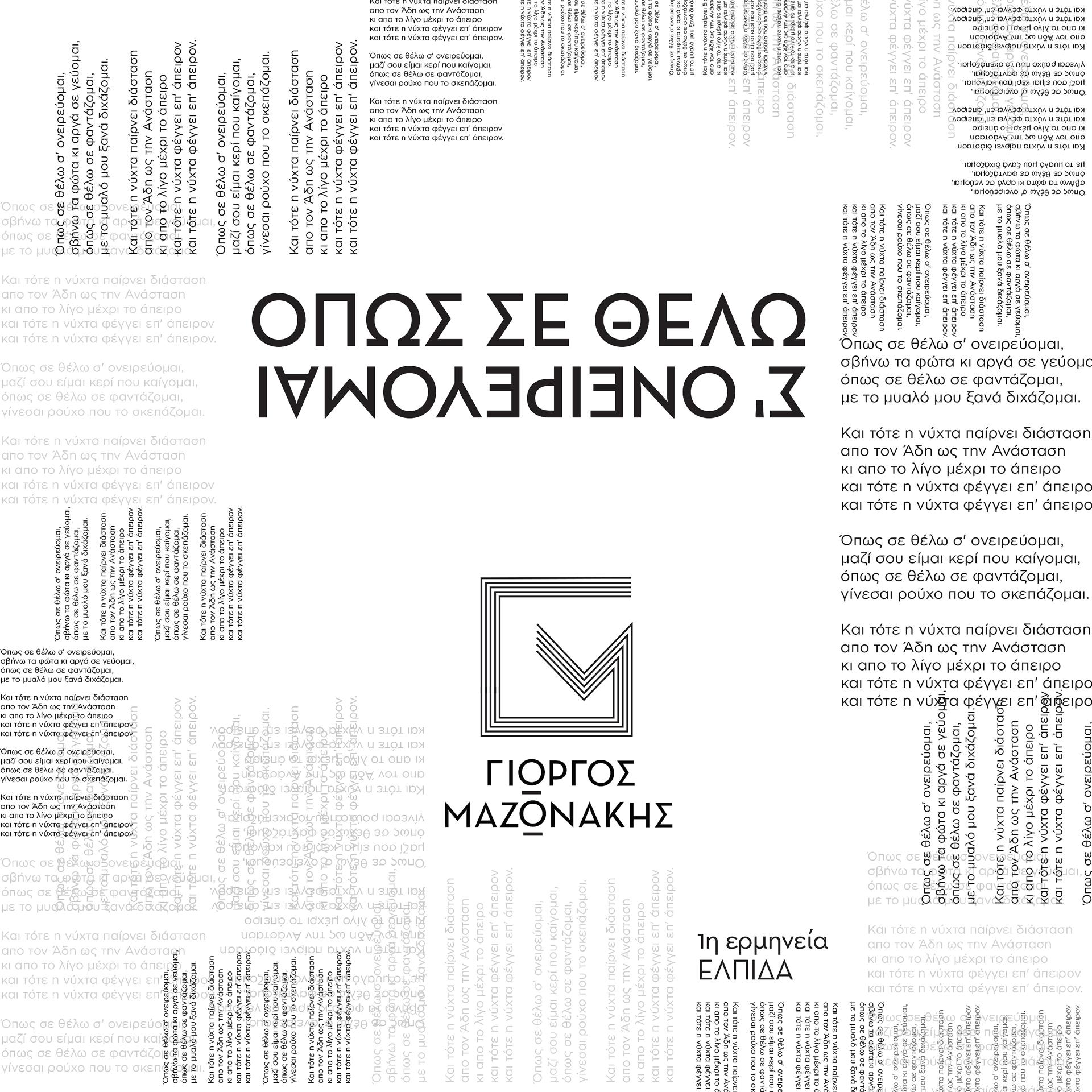 Постер альбома Opos Se Thelo Se Onirevome (Unplugged)