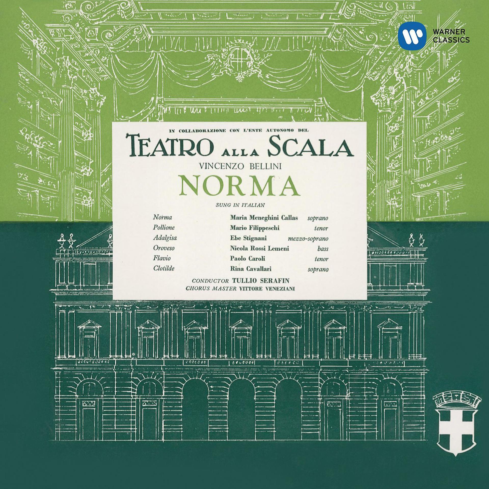 Постер альбома Bellini: Norma (1954 - Serafin) - Callas Remastered