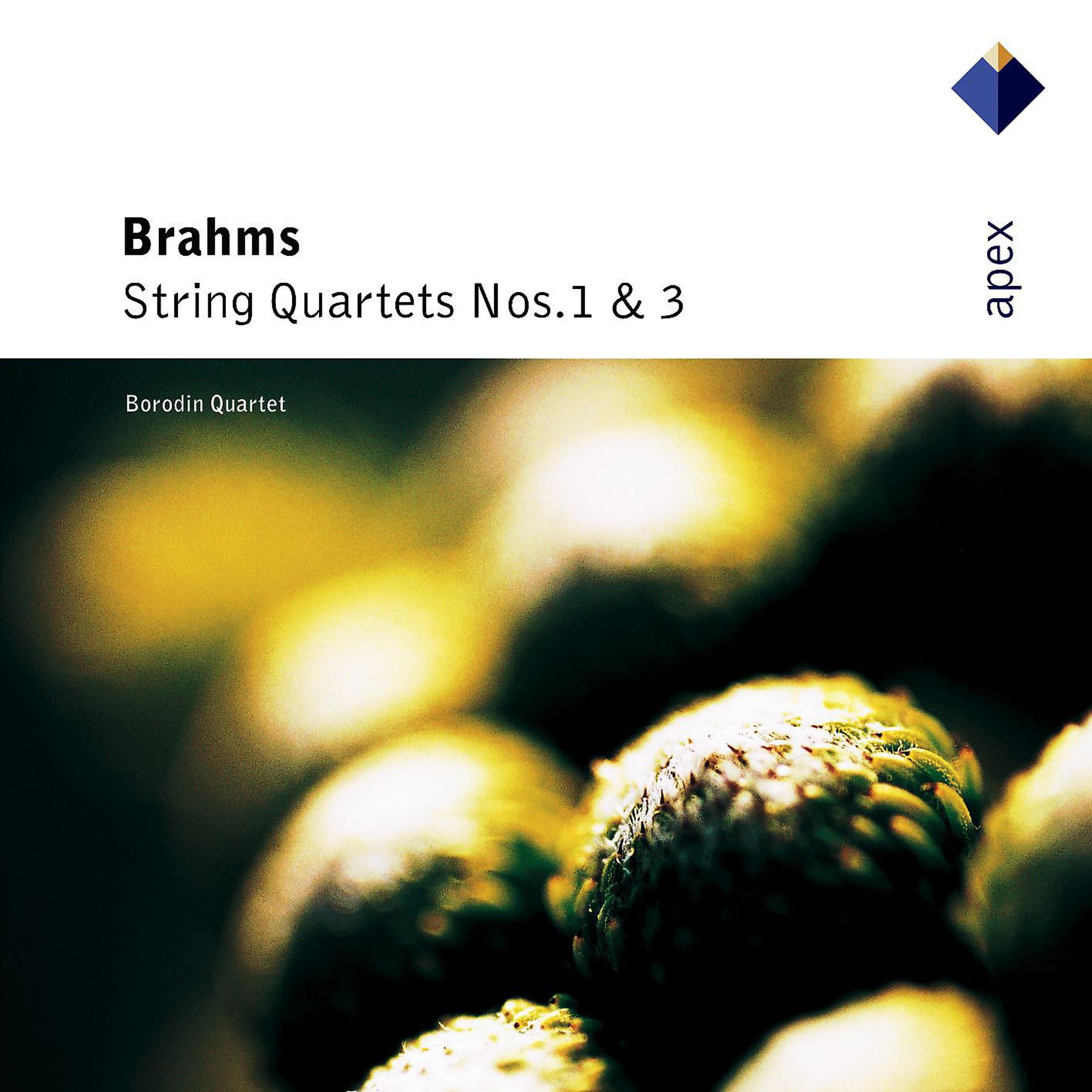 Постер альбома Brahms : String Quartets Nos 1 & 3  -  APEX