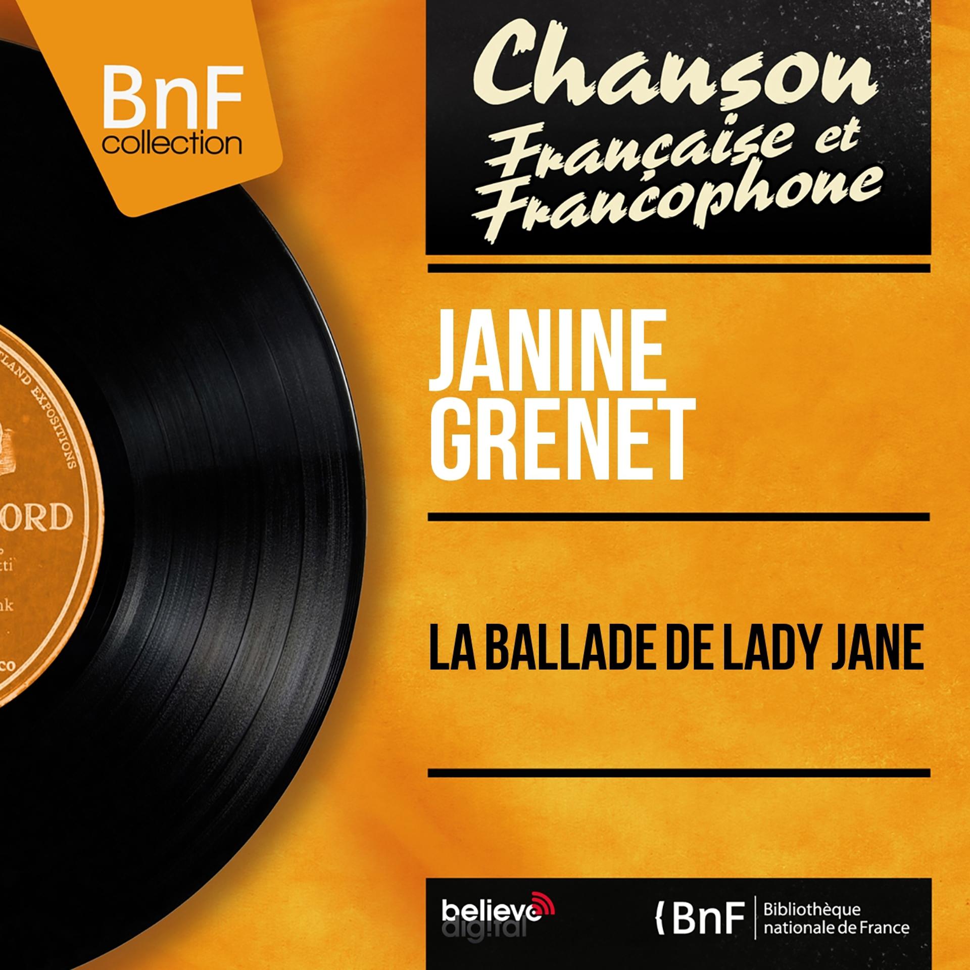 Постер альбома La ballade de lady Jane (Mono Version)