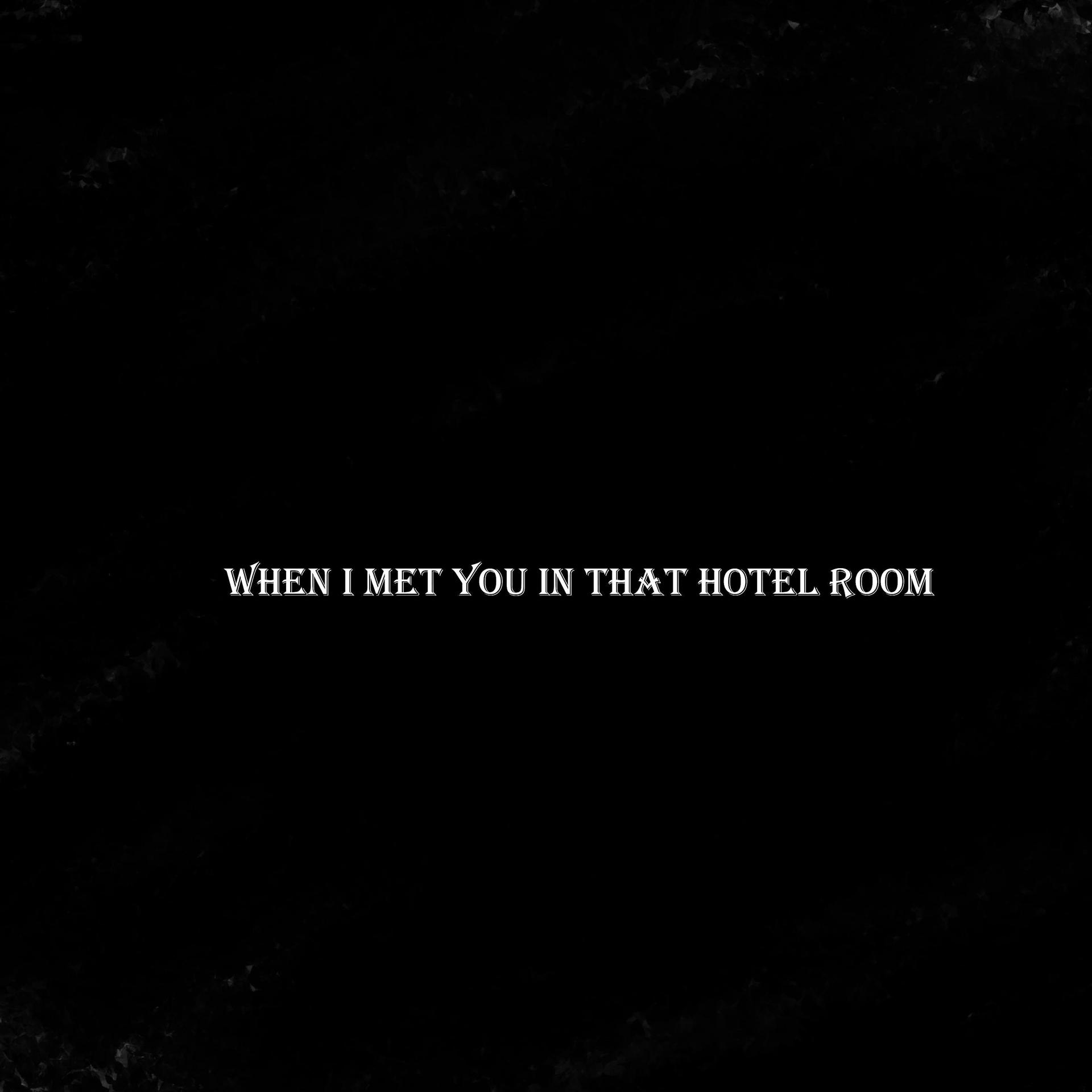 Постер альбома when i met you in that hotel room