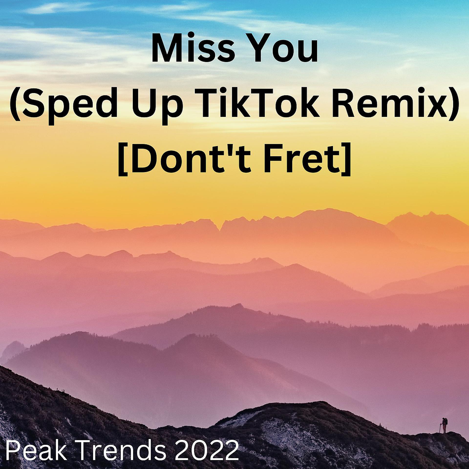 Постер альбома Miss You (Sped Up TikTok Remix) [Dont't Fret]