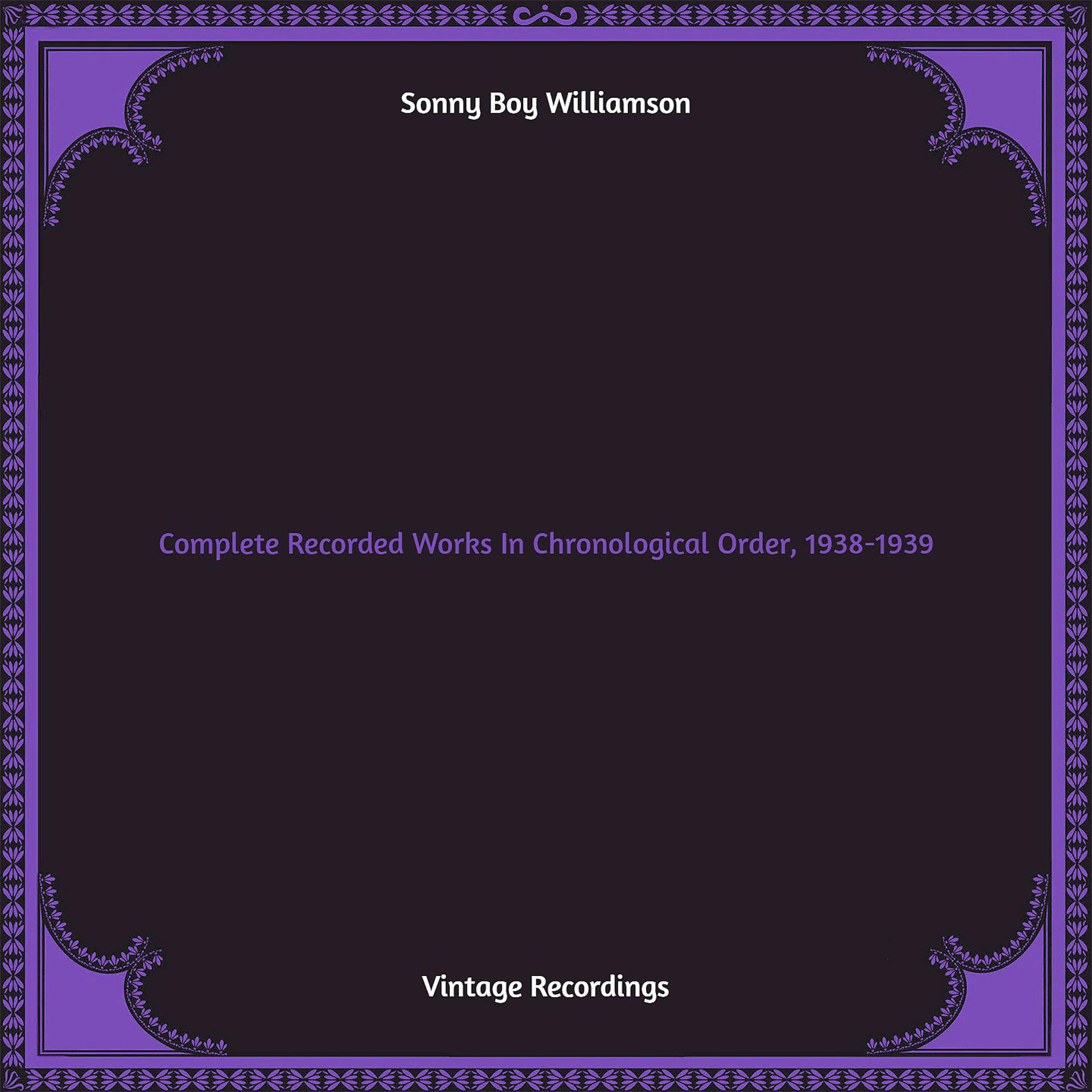 Постер альбома Complete Recorded Works In Chronological Order, 1938-1939