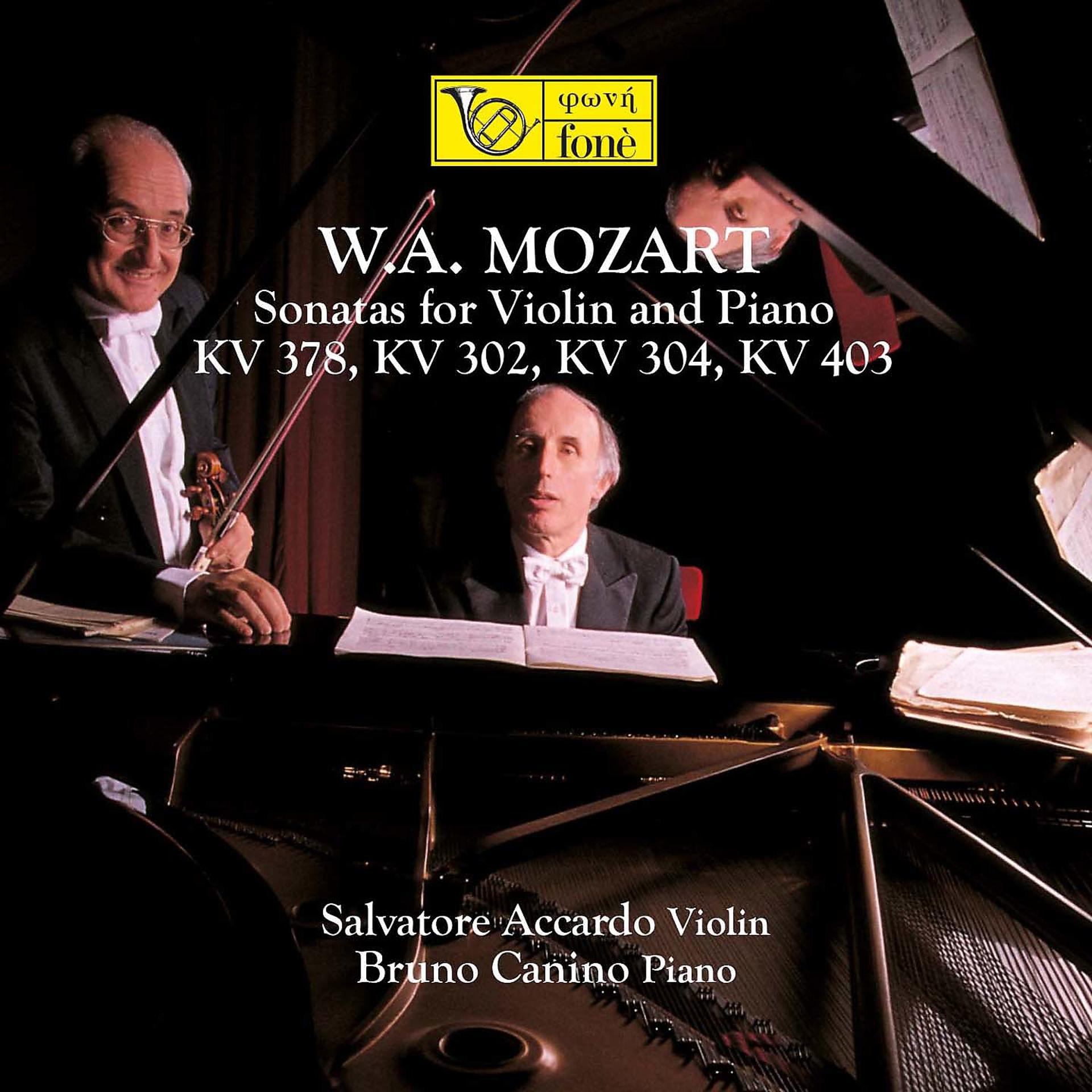 Постер альбома Mozart: Sonatas for Violin and Piano KV378, 302, 304, 403