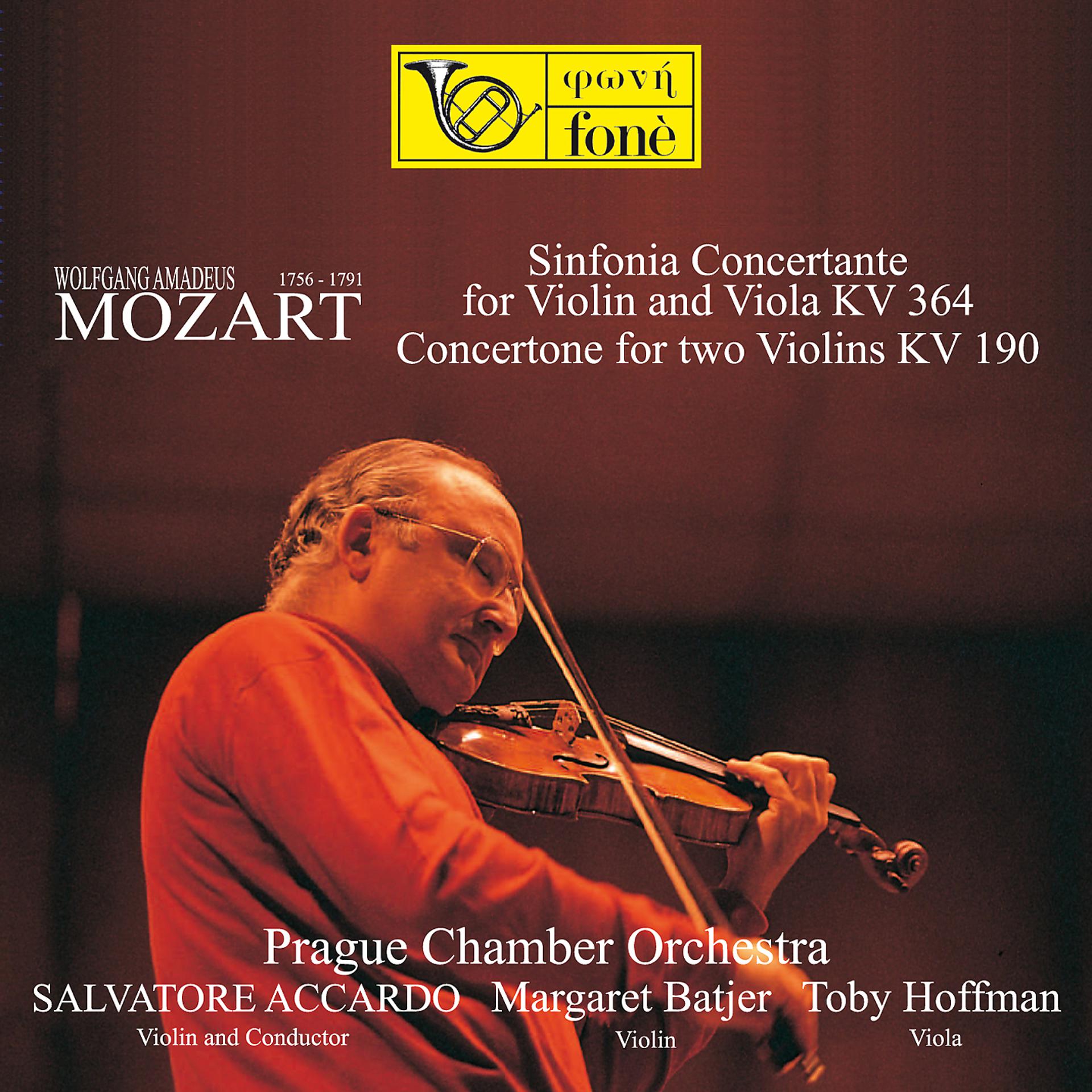 Постер альбома W.A.Mozart - Sinfonia Concertante Kv 364 - Concertone Kv 190
