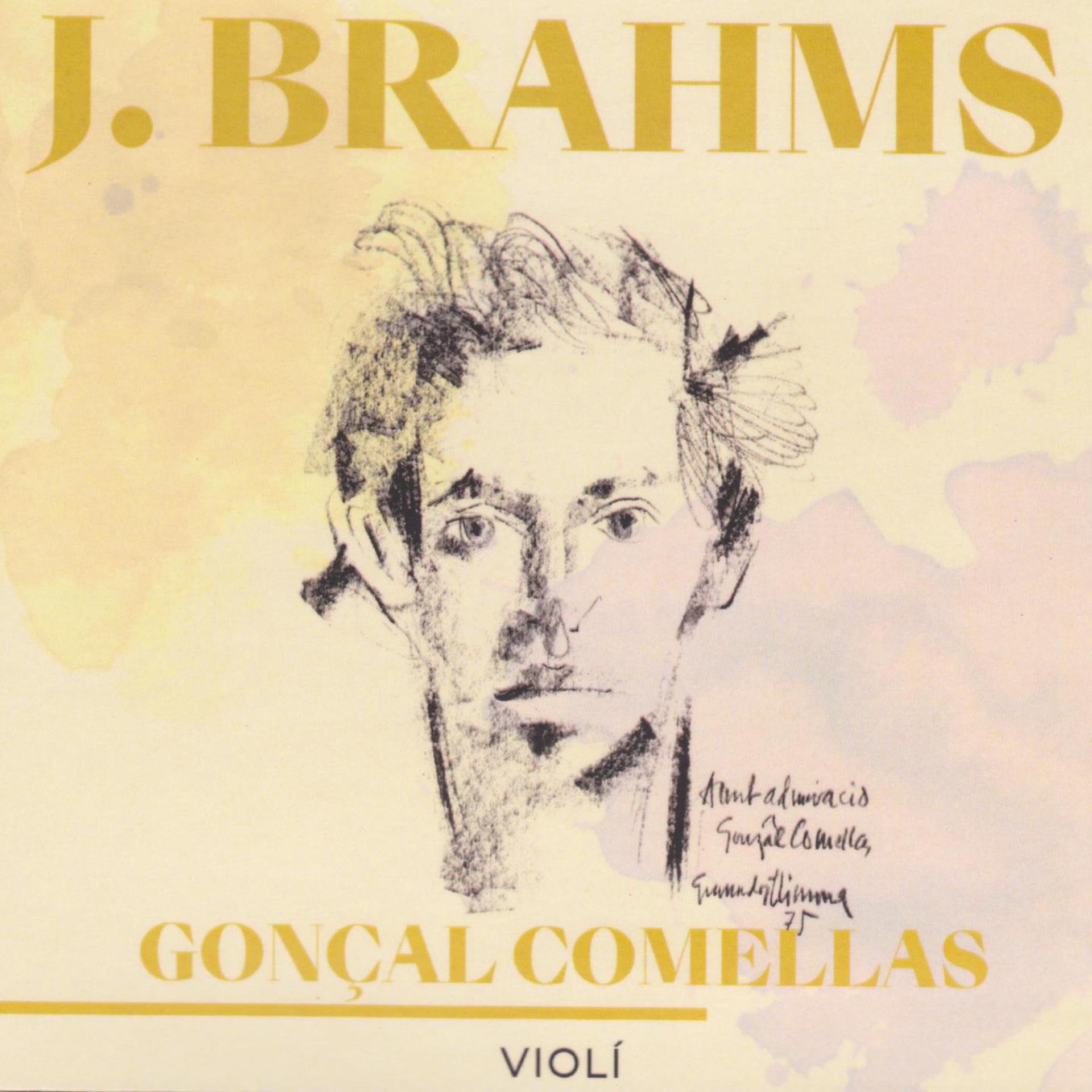 Постер альбома Gonçal Comellas Brahms Violí Concert per a violí i orquestra.