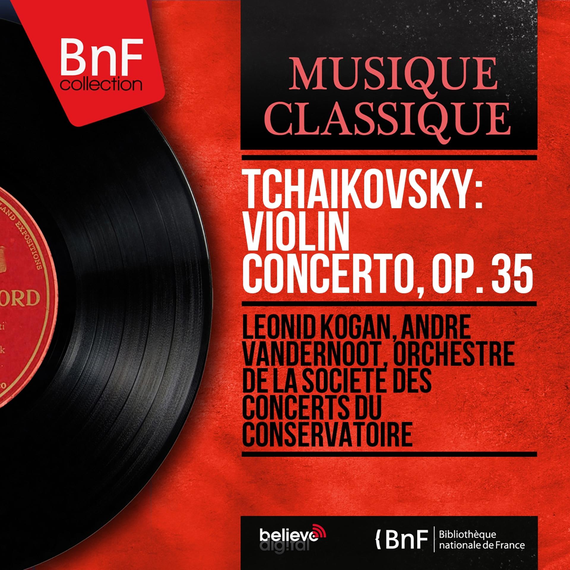 Постер альбома Tchaikovsky: Violin Concerto, Op. 35 (Mono Version)