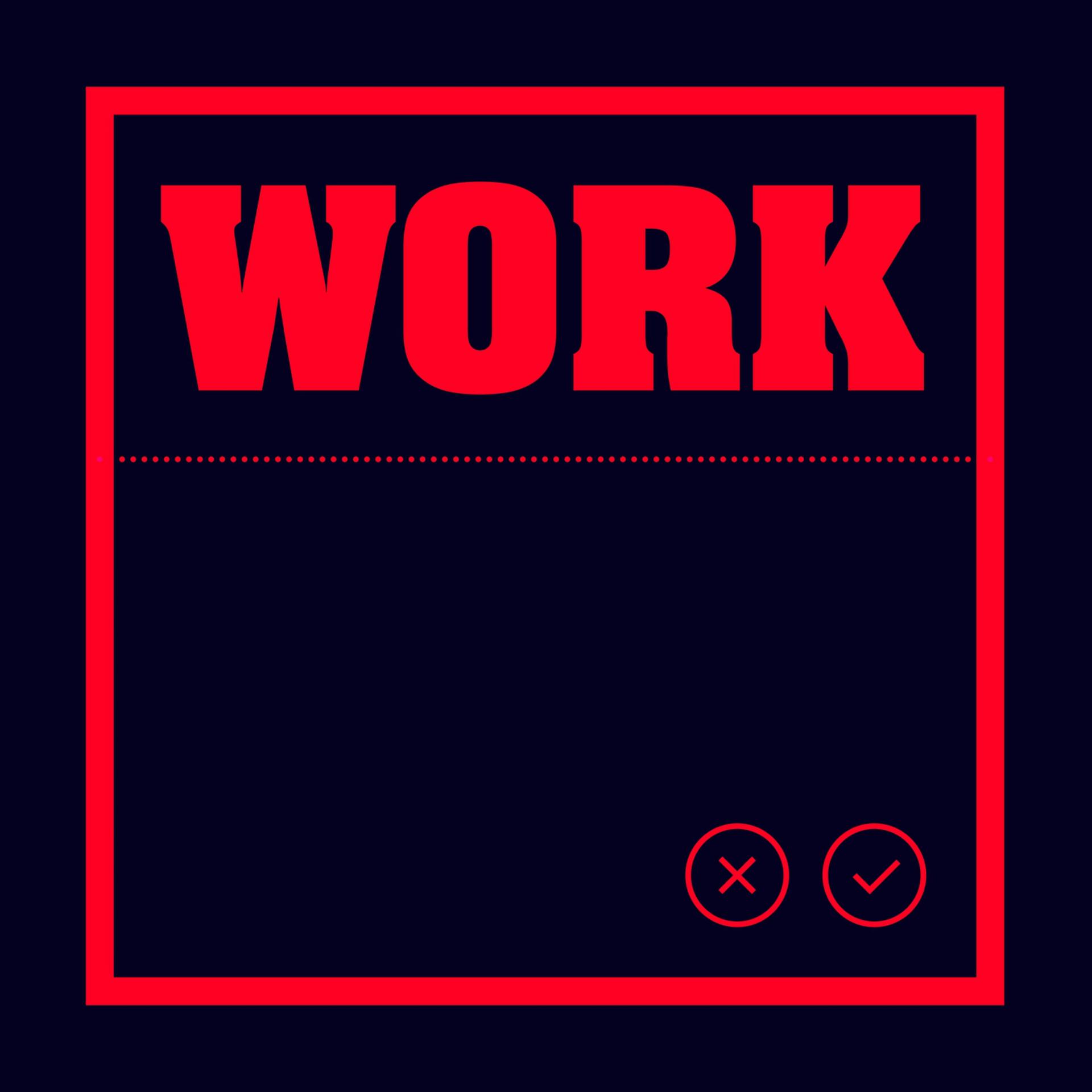 Постер альбома Work  (CVMPANILE & Draxx Remix)