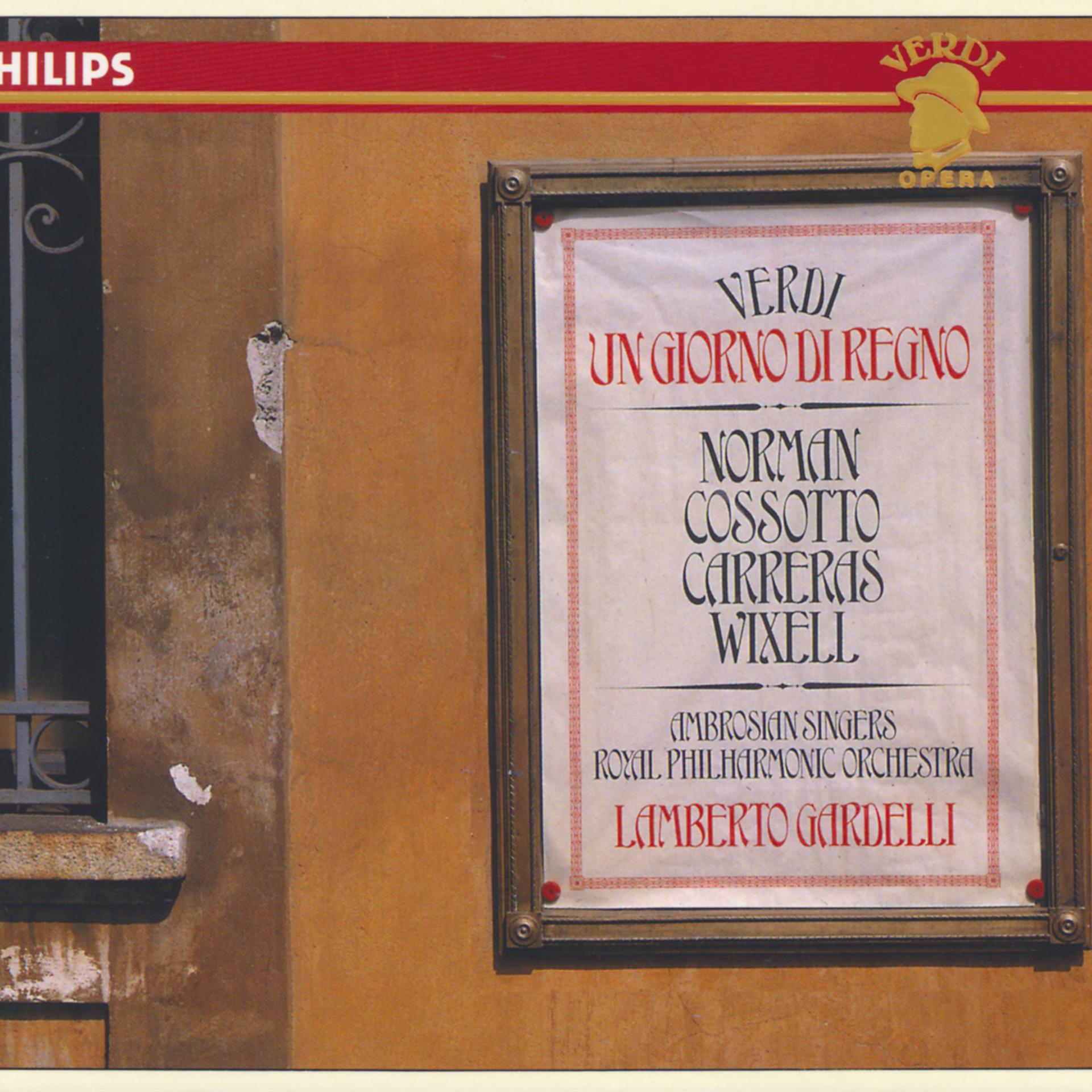 Постер альбома Verdi: Un Giorno di Regno