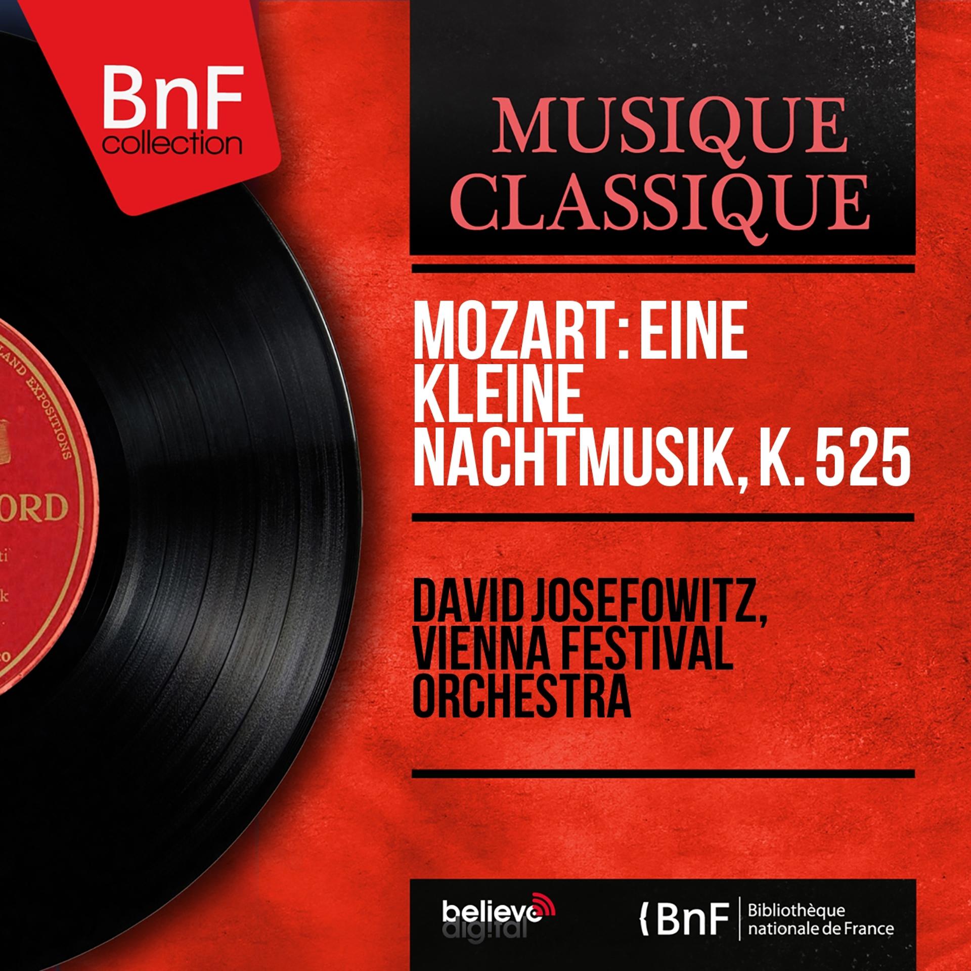 Постер альбома Mozart: Eine kleine Nachtmusik, K. 525 (Mono Version)