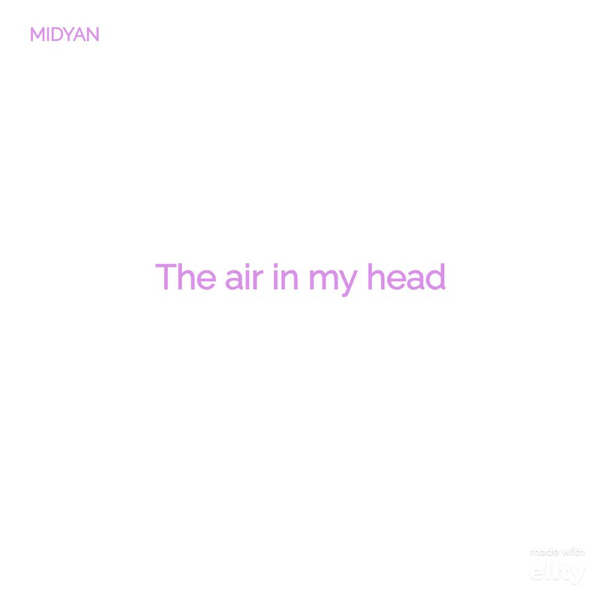 Постер альбома The air in my head prod. by exwave