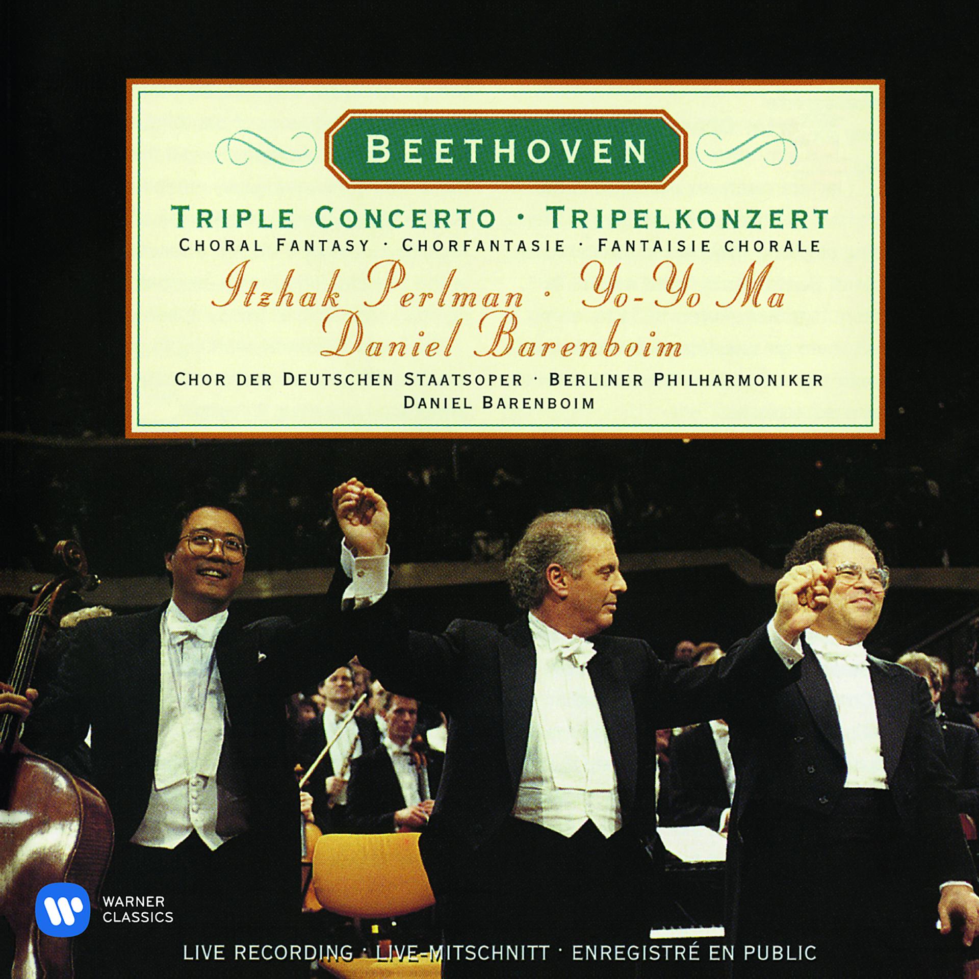 Постер альбома Beethoven: Triple Concerto, Op. 56 & Choral Fantasy, Op. 80